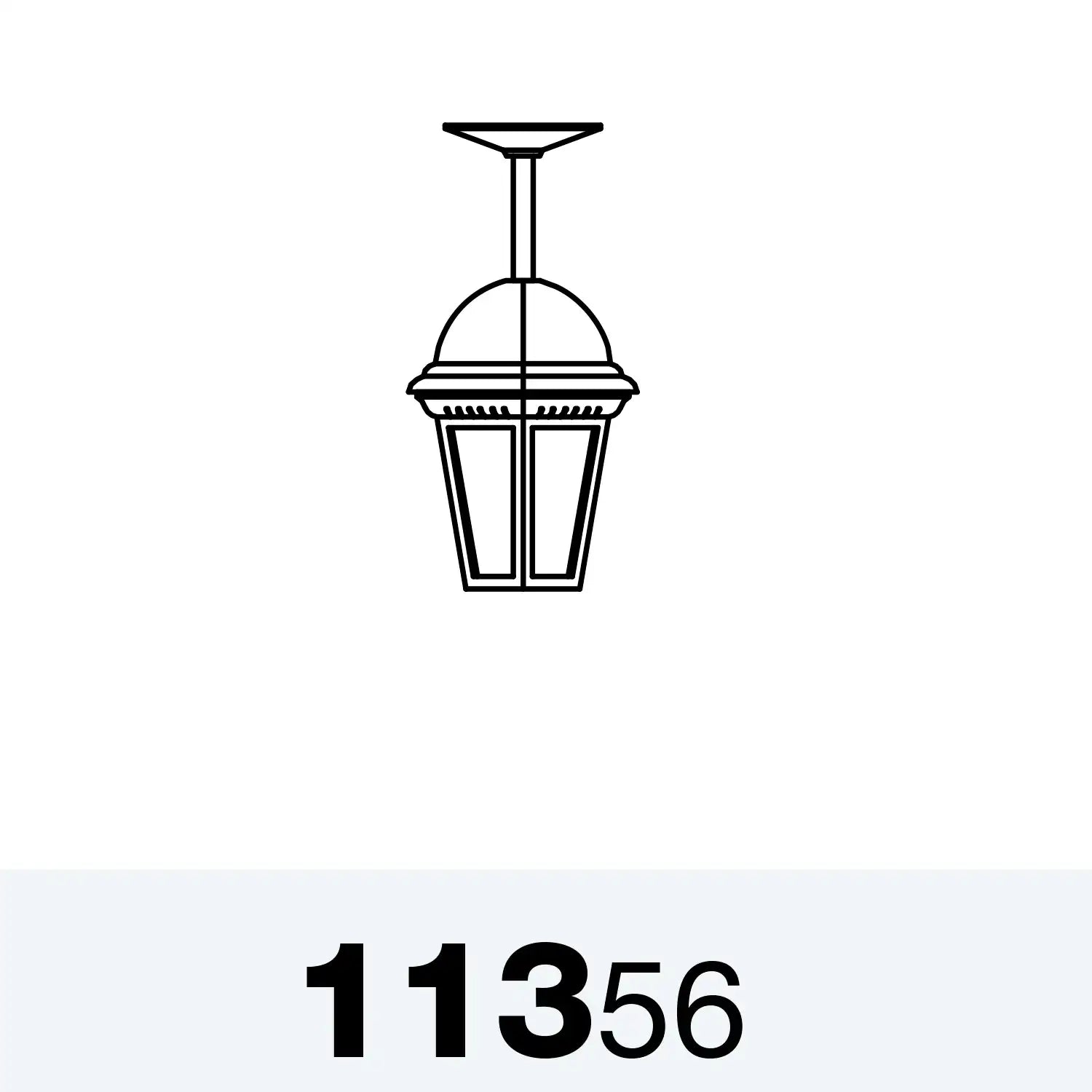 SNOC, STURBRIDGE - ROD CEILING MOUNT SMALL 11356, OUTDOOR CEILING LIGHT