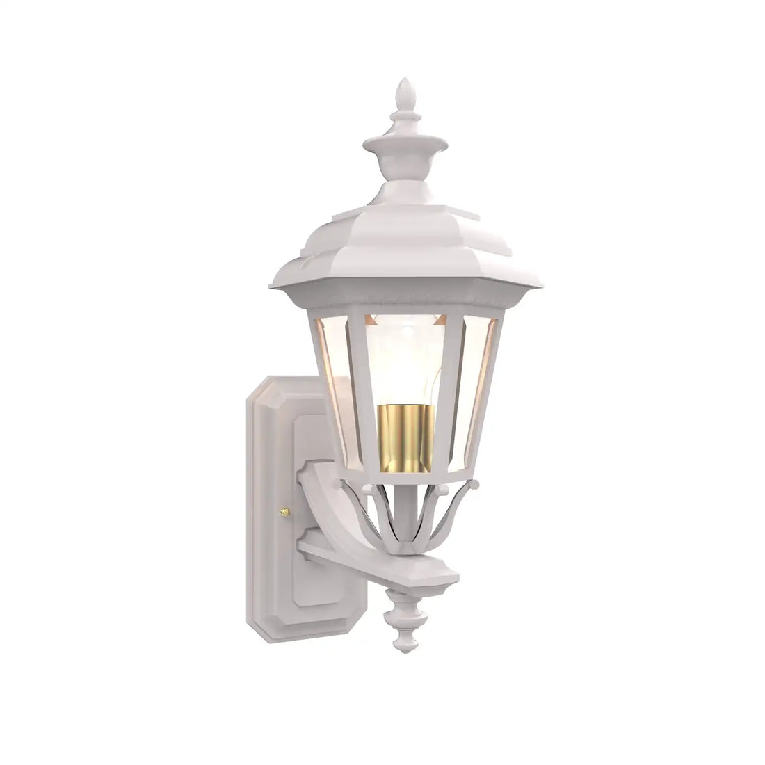 SNOC, JAMESTOWN - UPLIGHT WALL MOUNT WITH SMALL FINIAL 11412, OUTDOOR WALL LIGHTS