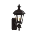 SNOC, JAMESTOWN - UPLIGHT WALL MOUNT WITH SMALL FINIAL 11412, OUTDOOR WALL LIGHTS