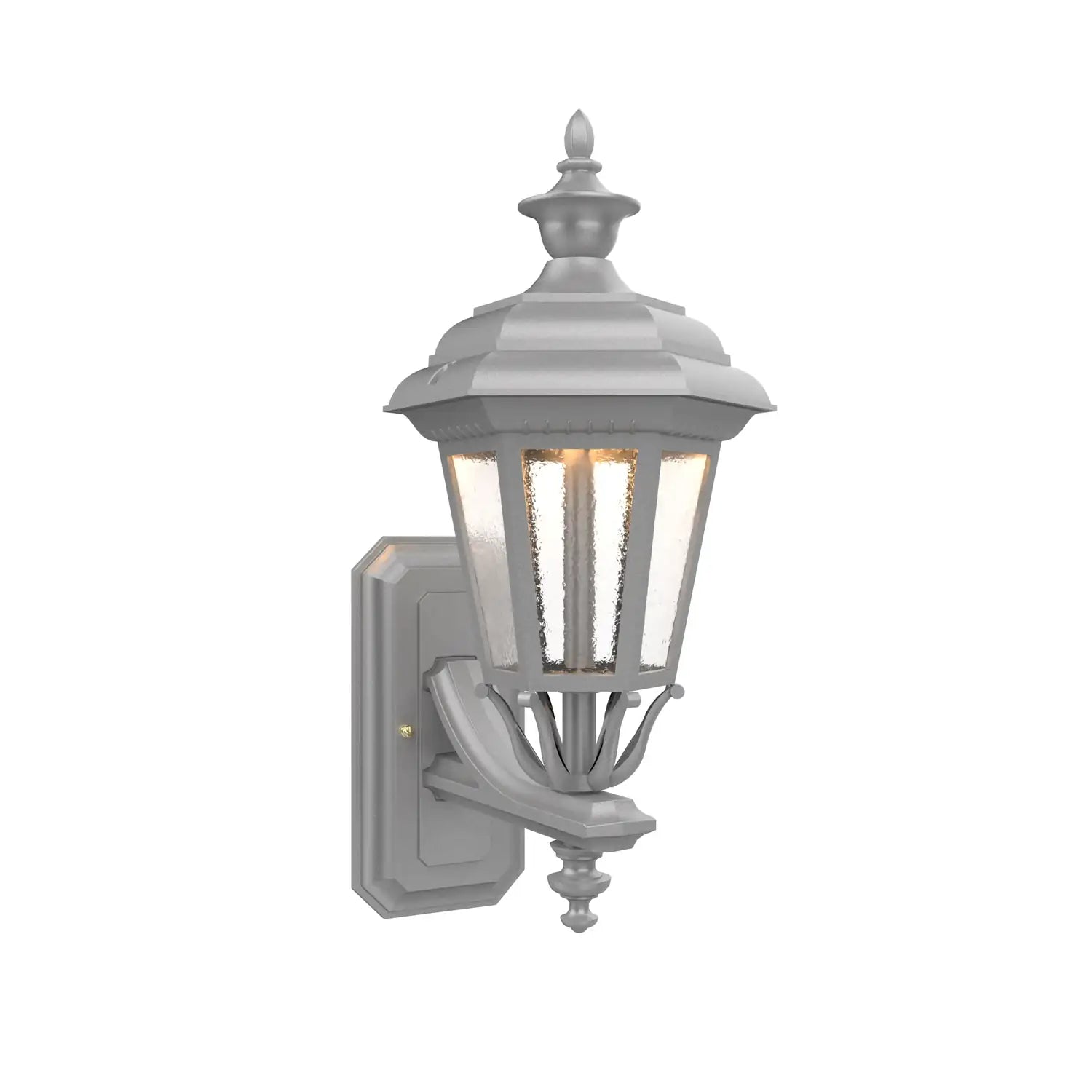 SNOC, JAMESTOWN - UPLIGHT WALL MOUNT WITH SMALL FINIAL 11412, OUTDOOR WALL LIGHTS