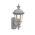 SNOC, JAMESTOWN - UPLIGHT WALL MOUNT WITH SMALL FINIAL 11412, OUTDOOR WALL LIGHTS