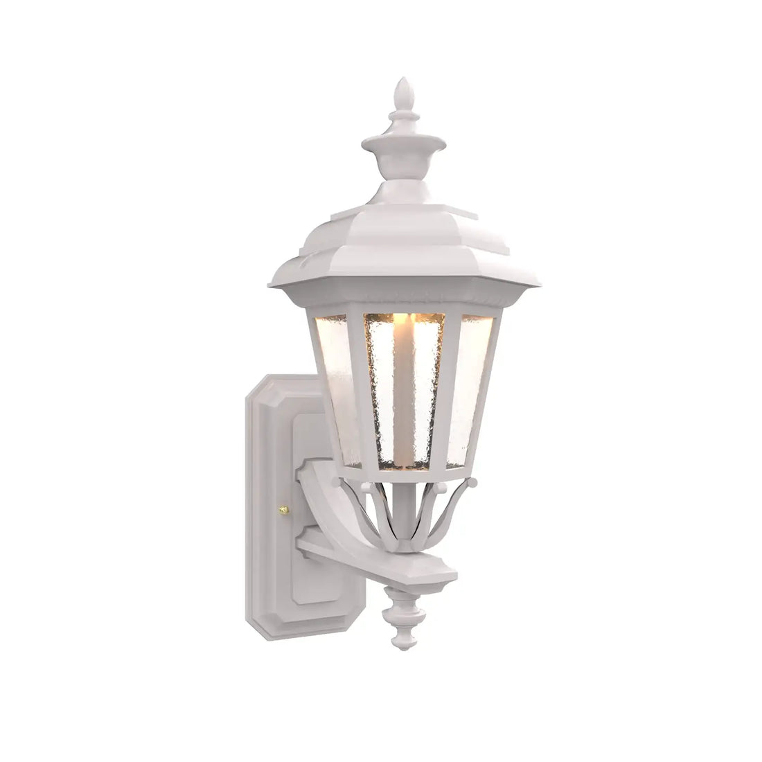 SNOC, JAMESTOWN - UPLIGHT WALL MOUNT WITH SMALL FINIAL 11412, OUTDOOR WALL LIGHTS