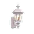 SNOC, JAMESTOWN - UPLIGHT WALL MOUNT WITH SMALL FINIAL 11412, OUTDOOR WALL LIGHTS