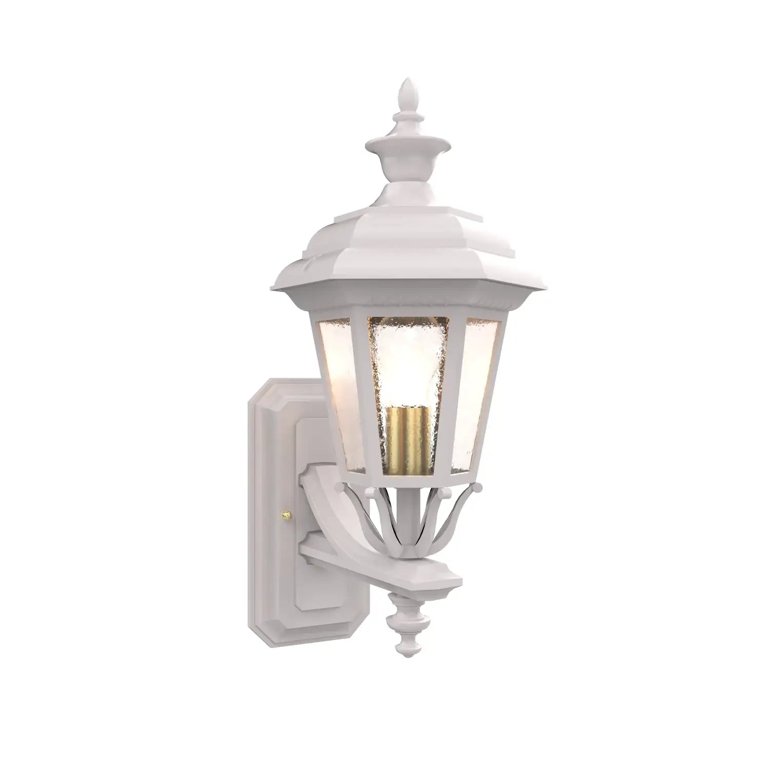 SNOC, JAMESTOWN - UPLIGHT WALL MOUNT WITH SMALL FINIAL 11412, OUTDOOR WALL LIGHTS