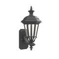SNOC, JAMESTOWN - UPLIGHT WALL MOUNT WITH SMALL FINIAL 11412, OUTDOOR WALL LIGHTS