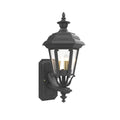SNOC, JAMESTOWN - UPLIGHT WALL MOUNT WITH SMALL FINIAL 11412, OUTDOOR WALL LIGHTS