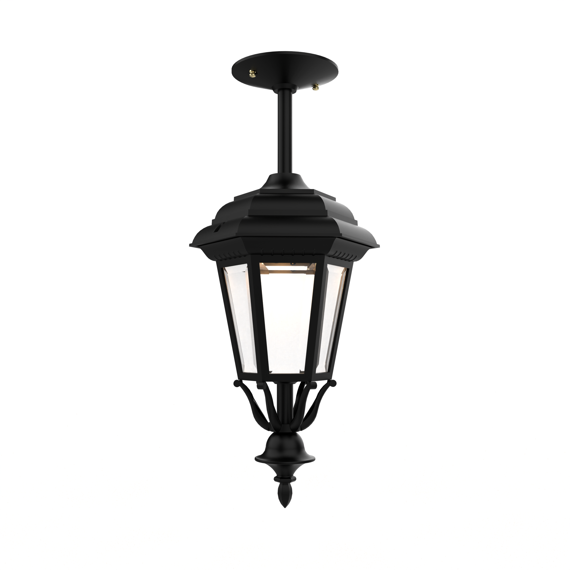 SNOC, JAMESTOWN - CLOSED BOTTOM ROD CEILING MOUNT SMALL 11457, OUTDOOR CEILING LIGHT