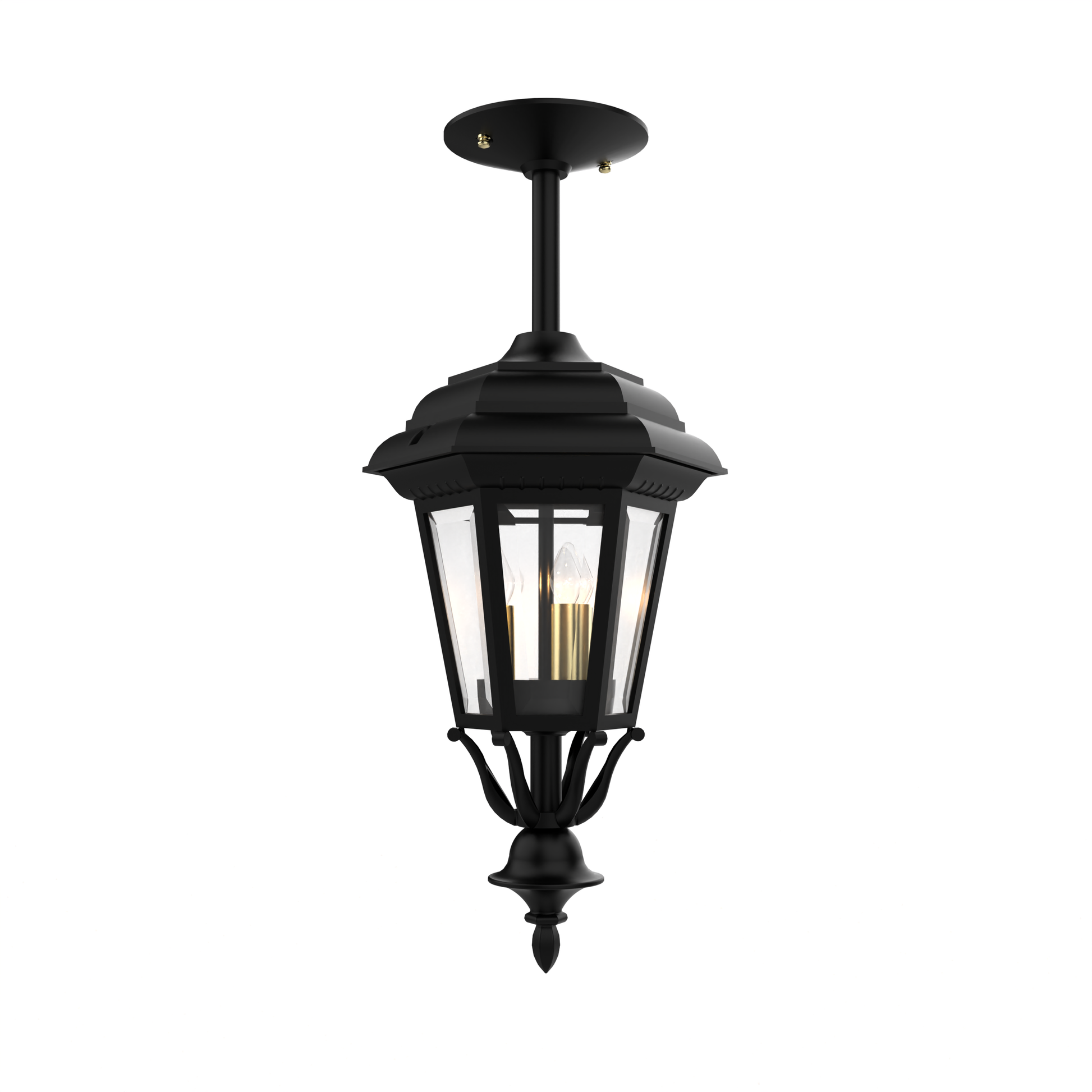 SNOC, JAMESTOWN - CLOSED BOTTOM ROD CEILING MOUNT SMALL 11457, OUTDOOR CEILING LIGHT