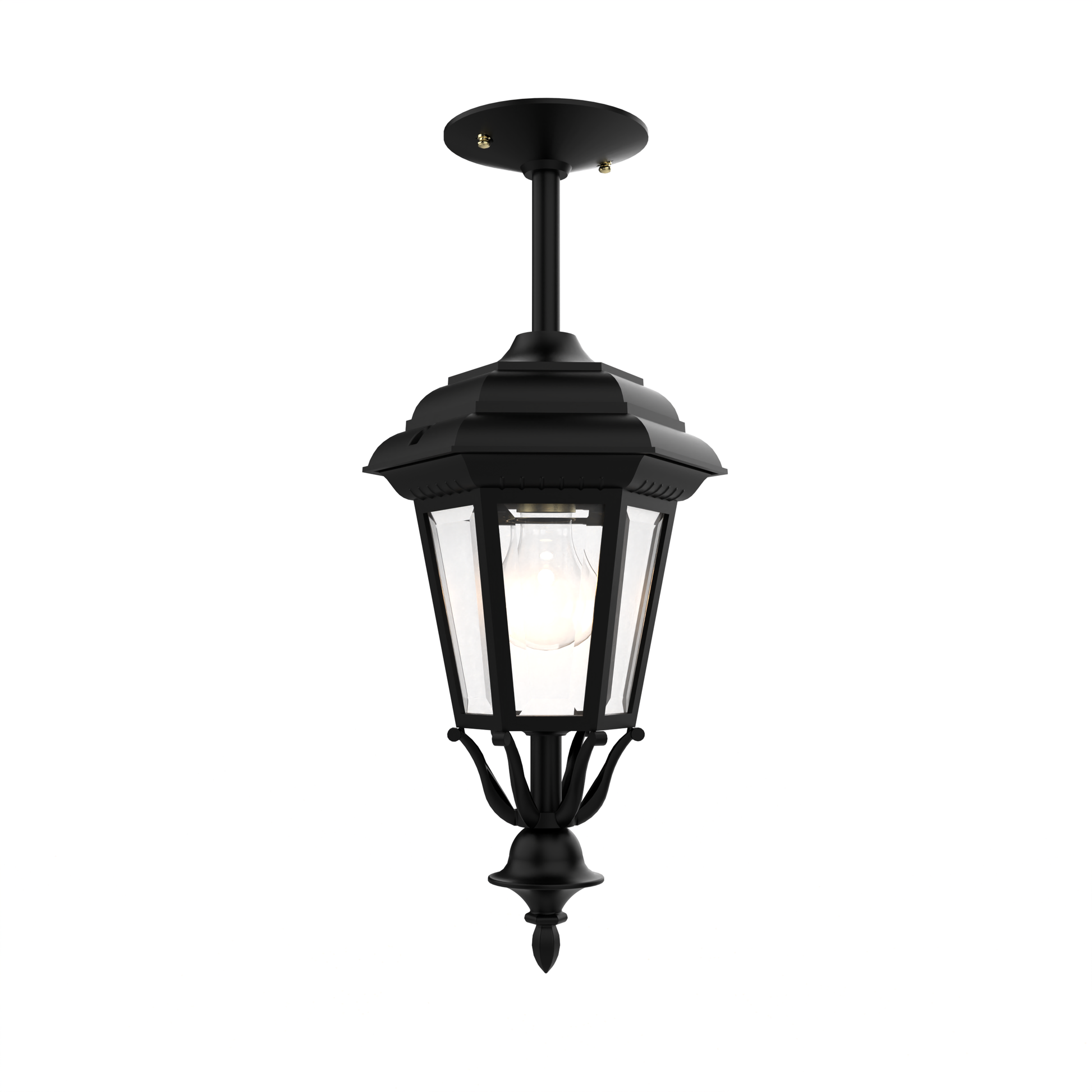 SNOC, JAMESTOWN - CLOSED BOTTOM ROD CEILING MOUNT SMALL 11457, OUTDOOR CEILING LIGHT