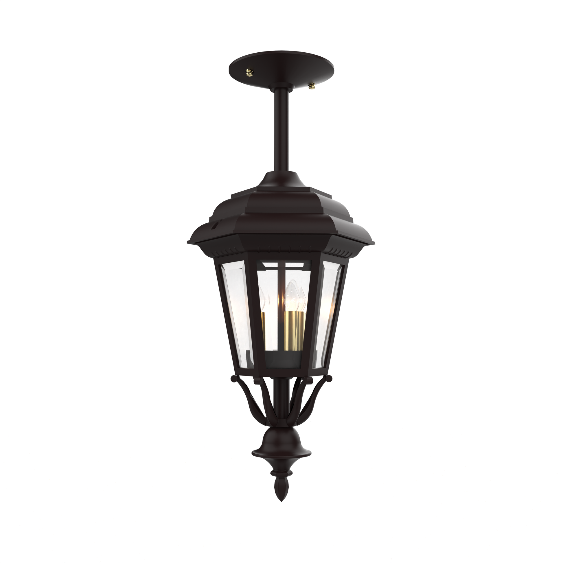 SNOC, JAMESTOWN - CLOSED BOTTOM ROD CEILING MOUNT SMALL 11457, OUTDOOR CEILING LIGHT