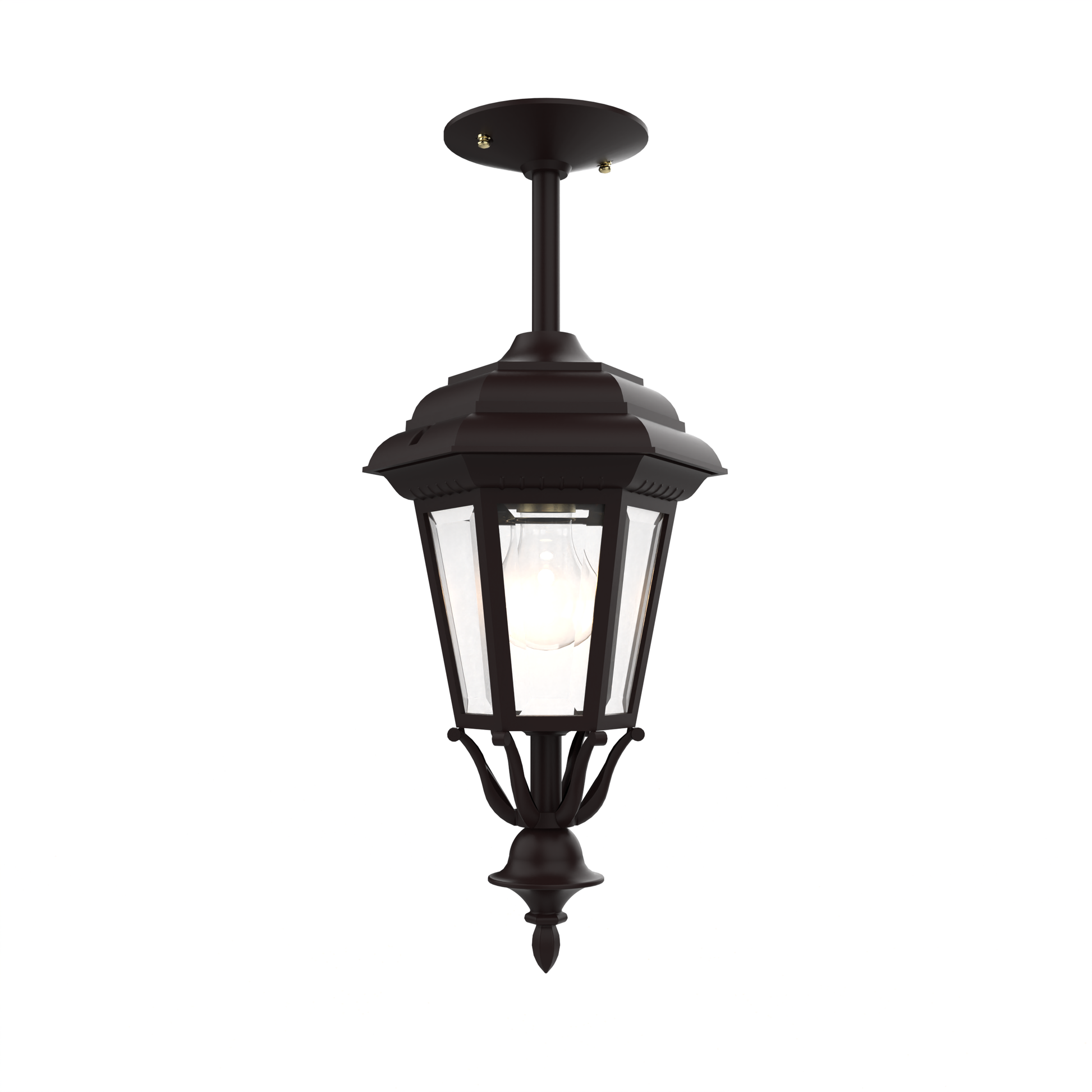 SNOC, JAMESTOWN - CLOSED BOTTOM ROD CEILING MOUNT SMALL 11457, OUTDOOR CEILING LIGHT