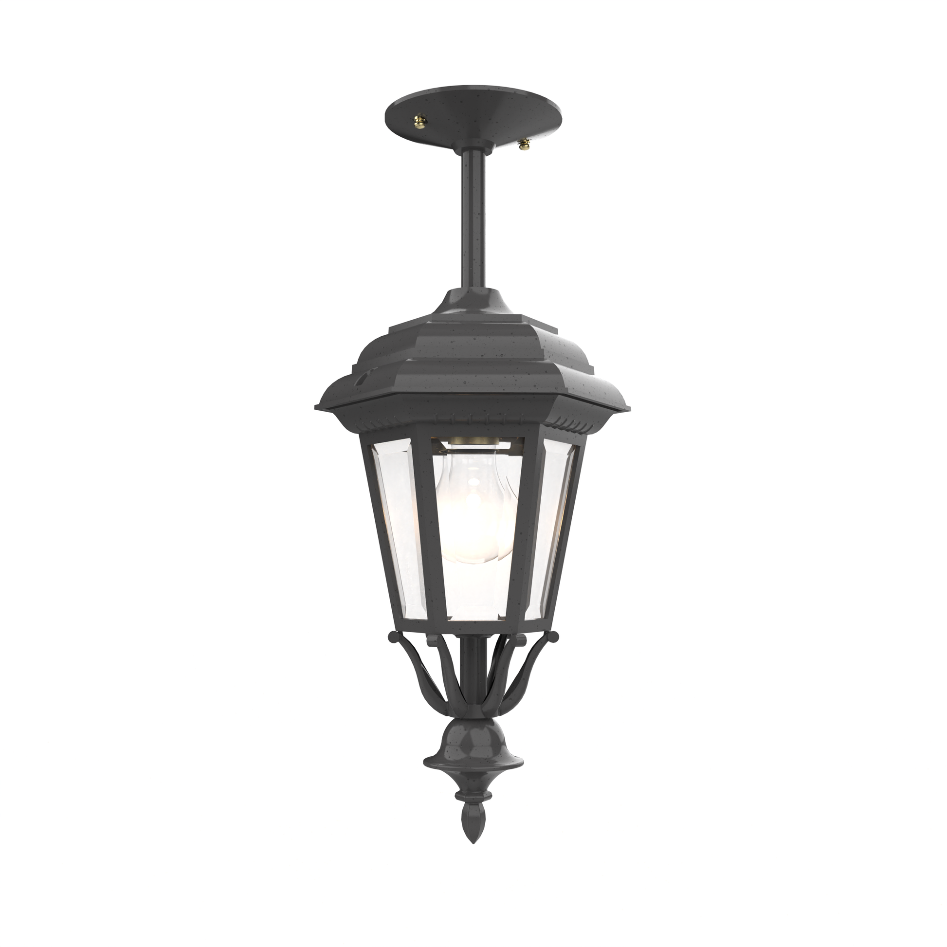 SNOC, JAMESTOWN - CLOSED BOTTOM ROD CEILING MOUNT SMALL 11457, OUTDOOR CEILING LIGHT
