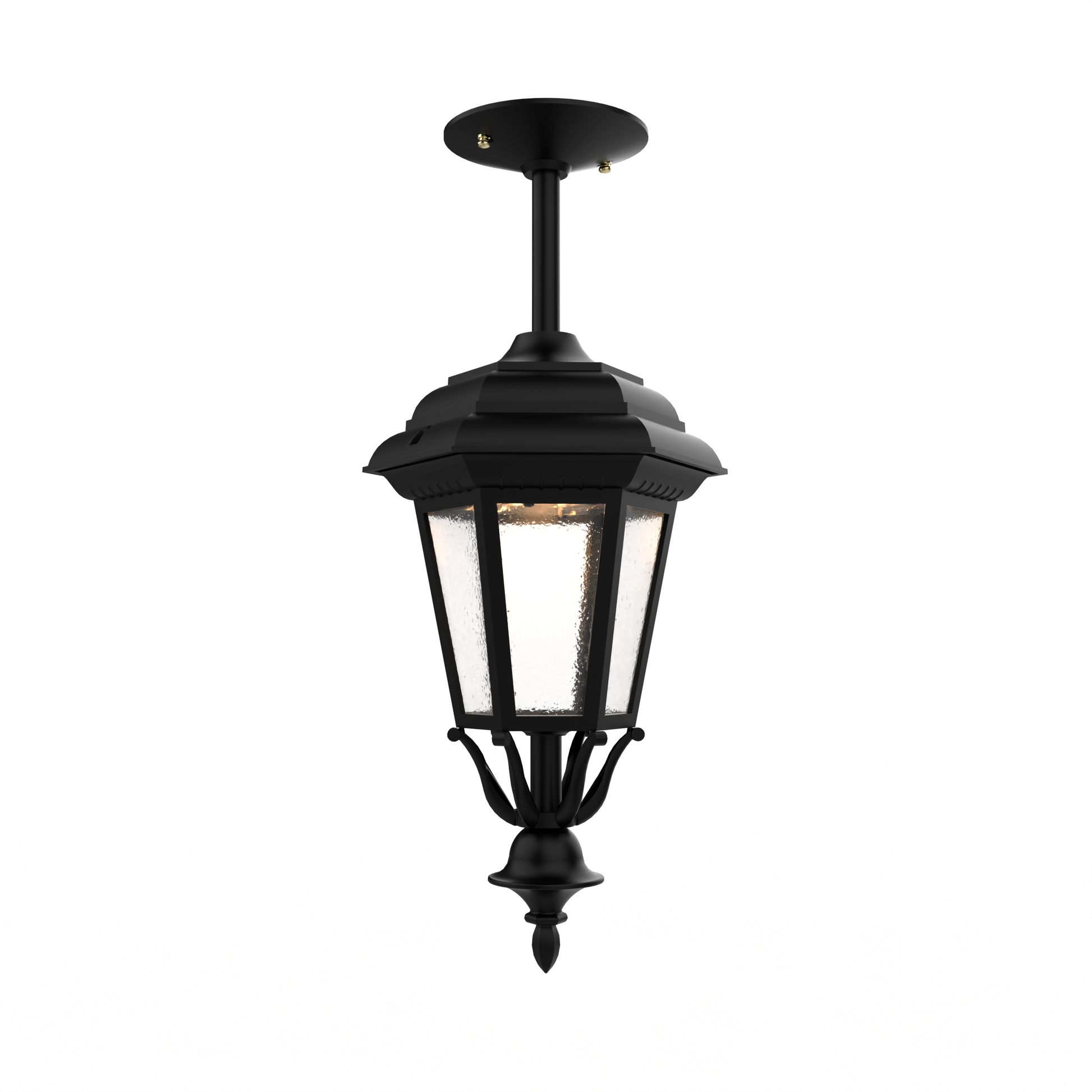 SNOC, JAMESTOWN - CLOSED BOTTOM ROD CEILING MOUNT SMALL 11457, OUTDOOR CEILING LIGHT