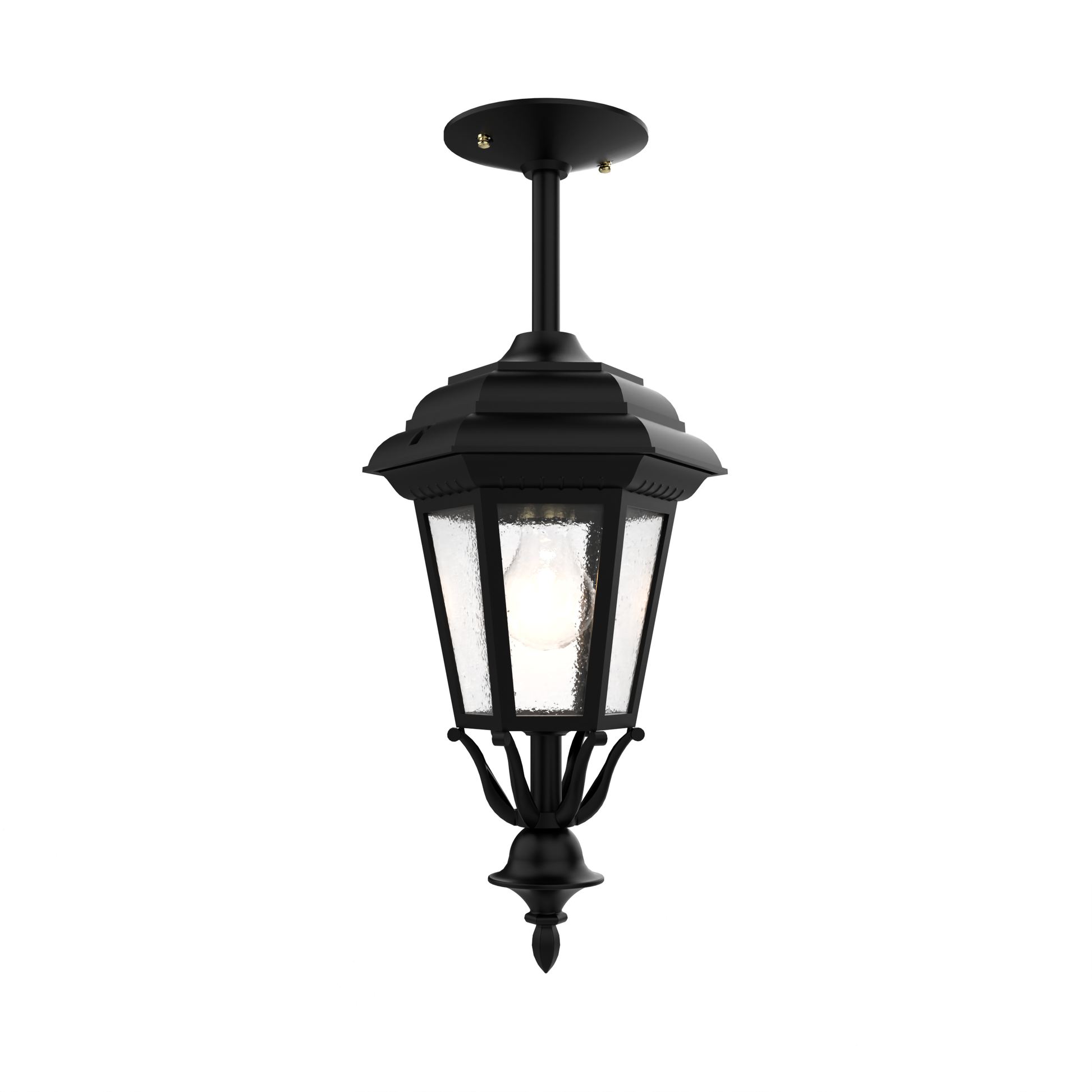 SNOC, JAMESTOWN - CLOSED BOTTOM ROD CEILING MOUNT SMALL 11457, OUTDOOR CEILING LIGHT