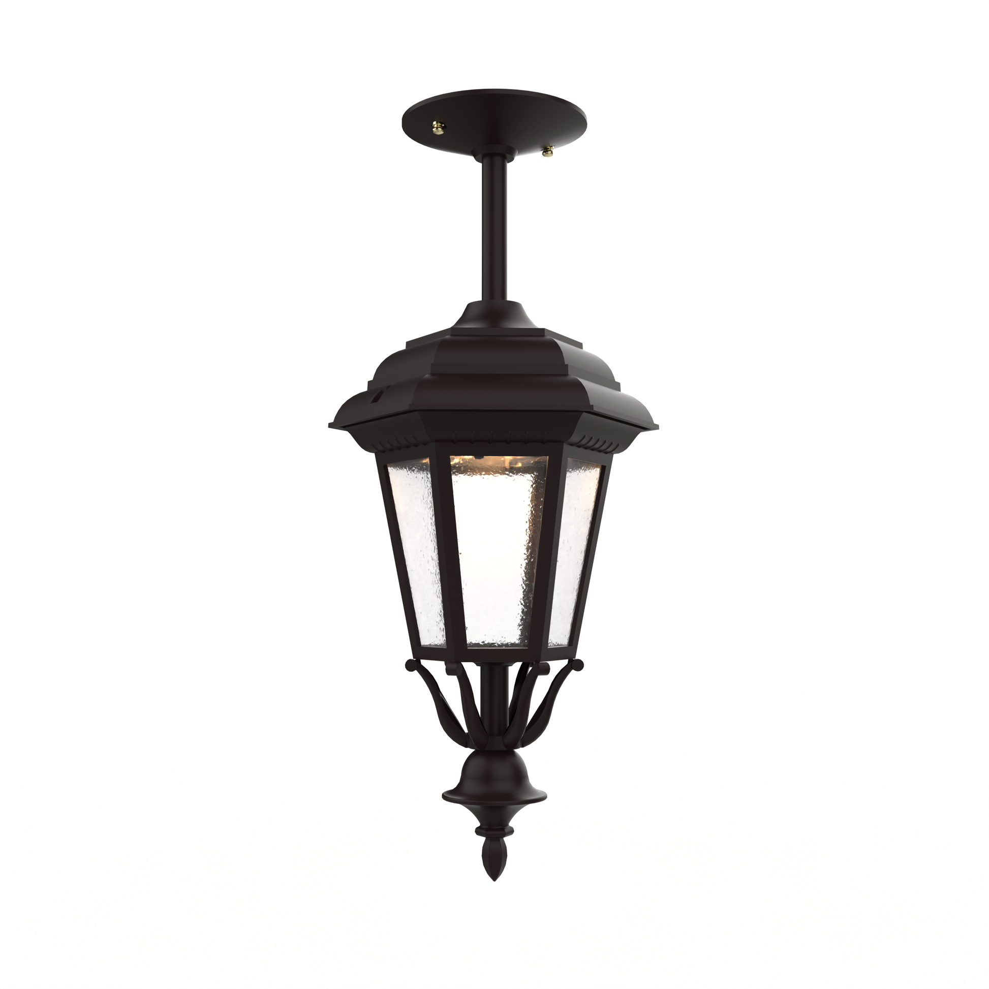 SNOC, JAMESTOWN - CLOSED BOTTOM ROD CEILING MOUNT SMALL 11457, OUTDOOR CEILING LIGHT