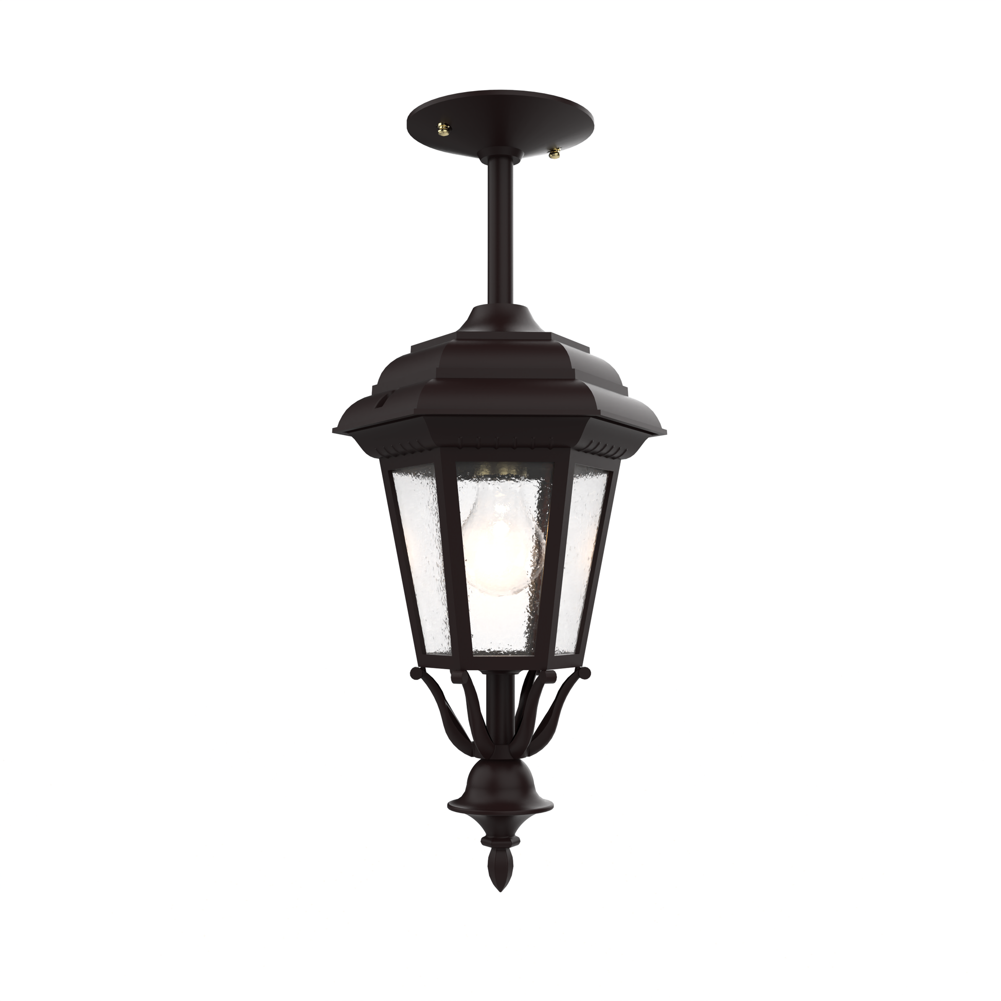 SNOC, JAMESTOWN - CLOSED BOTTOM ROD CEILING MOUNT SMALL 11457, OUTDOOR CEILING LIGHT