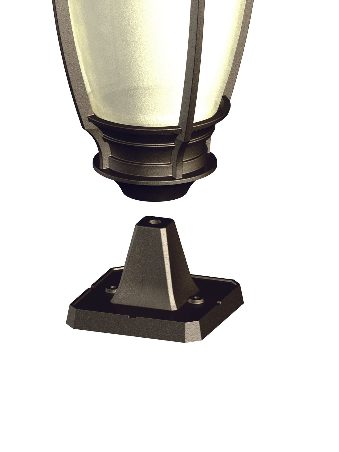 SNOC 4-1/2'' SQUARE PEDESTAL BASE FOR LIGHT FIXTURE 1178 - Post