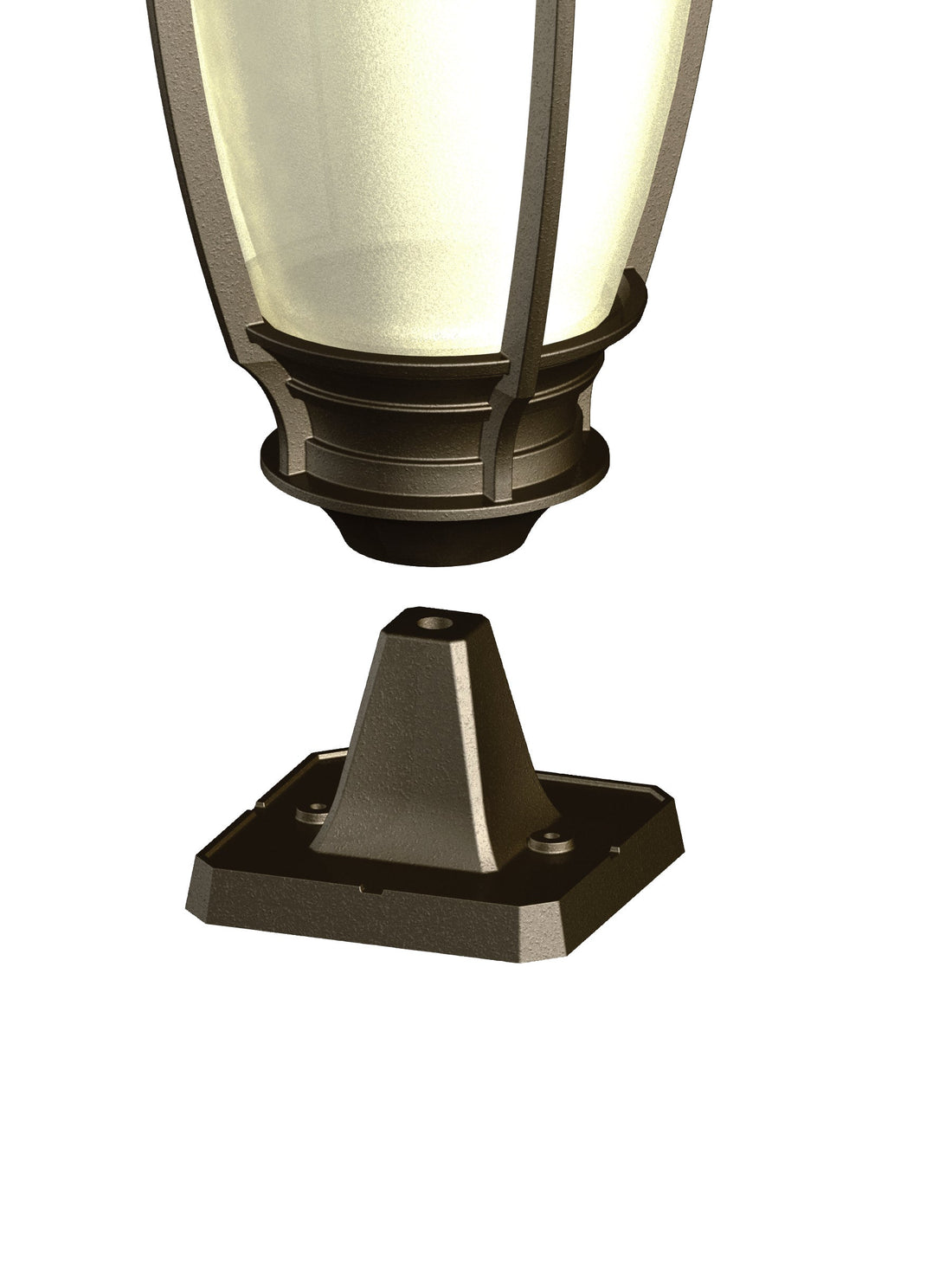 SNOC 4-1/2'' SQUARE PEDESTAL BASE FOR LIGHT FIXTURE 1178 - Post
