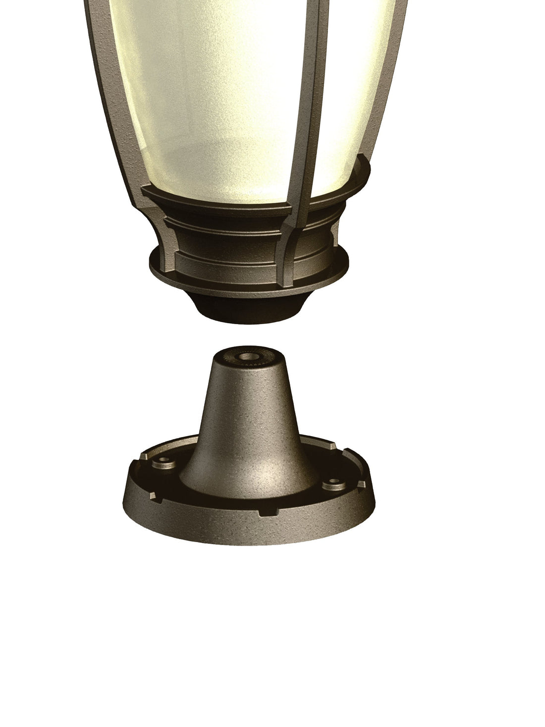 SNOC 4-7/8'' SQUARE PEDESTAL BASE FOR LIGHT FIXTURE 1179 - Post