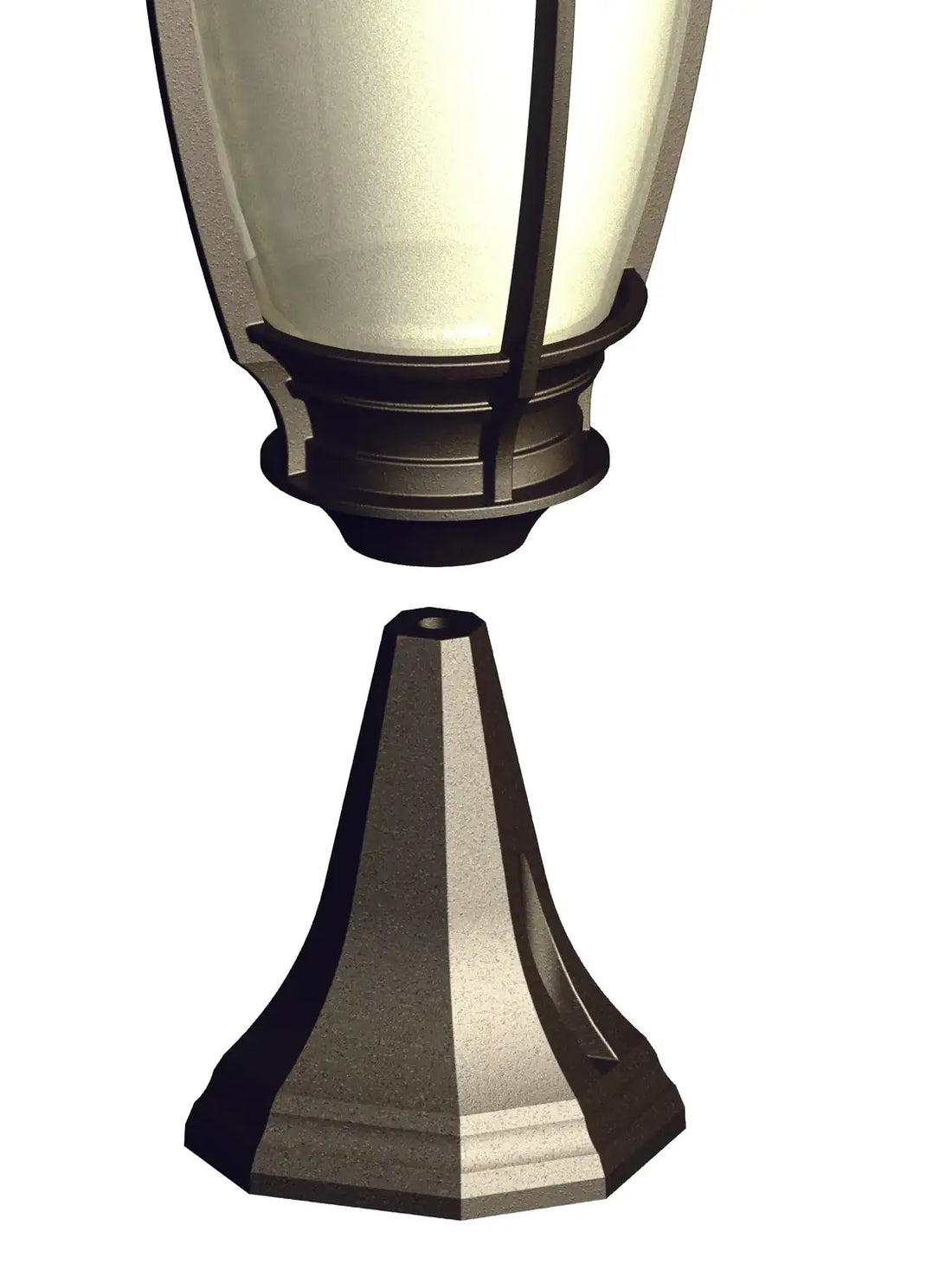 SNOC PEDESTAL - 5'' DIAMETER OCTAGONAL BASE FOR LIGHT FIXTURE 1186 - Post
