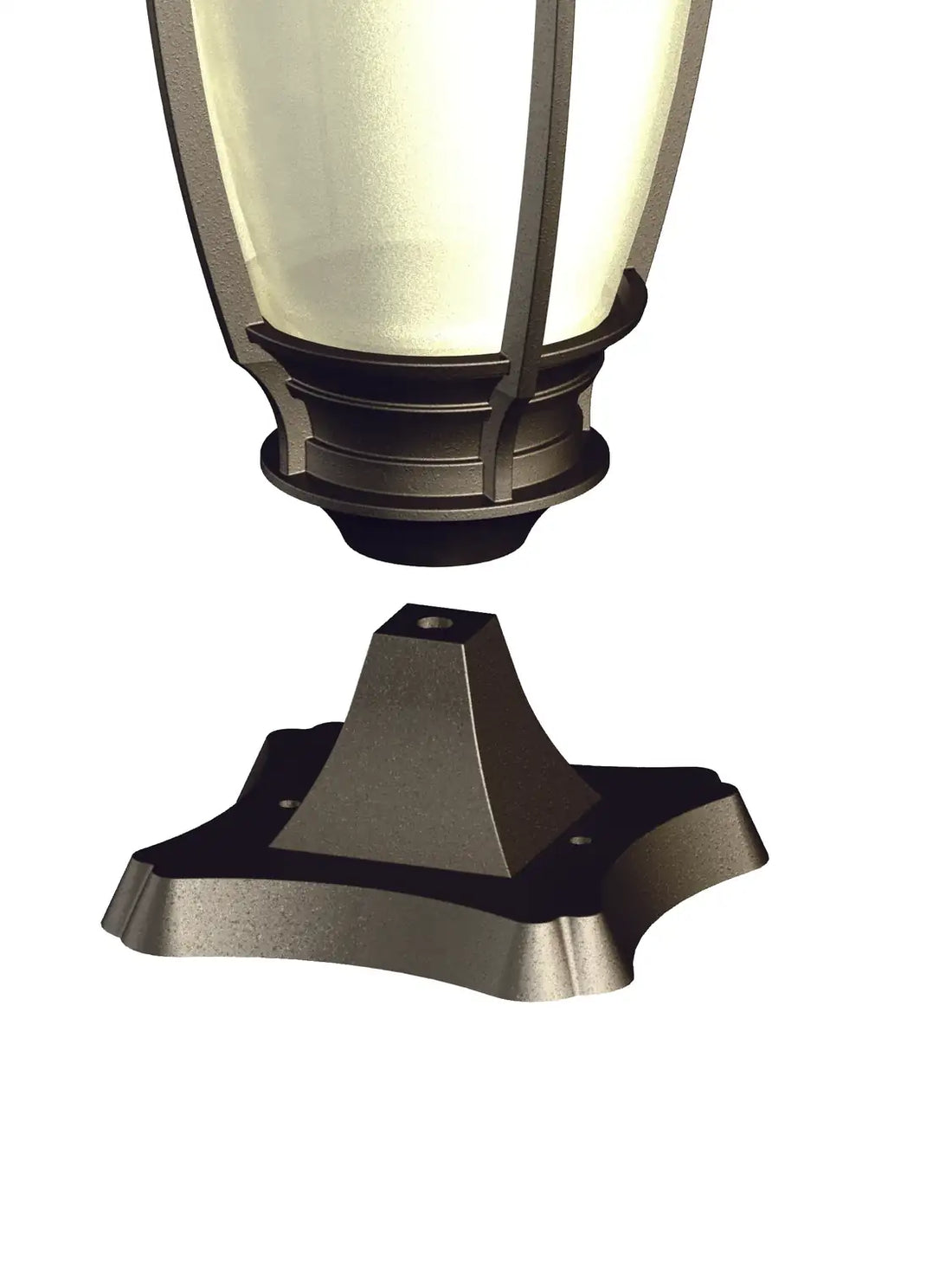 SNOC PEDESTAL - 5 3/8'' SQUARE BASE FOR LIGHT FIXTURE 1188 - Post