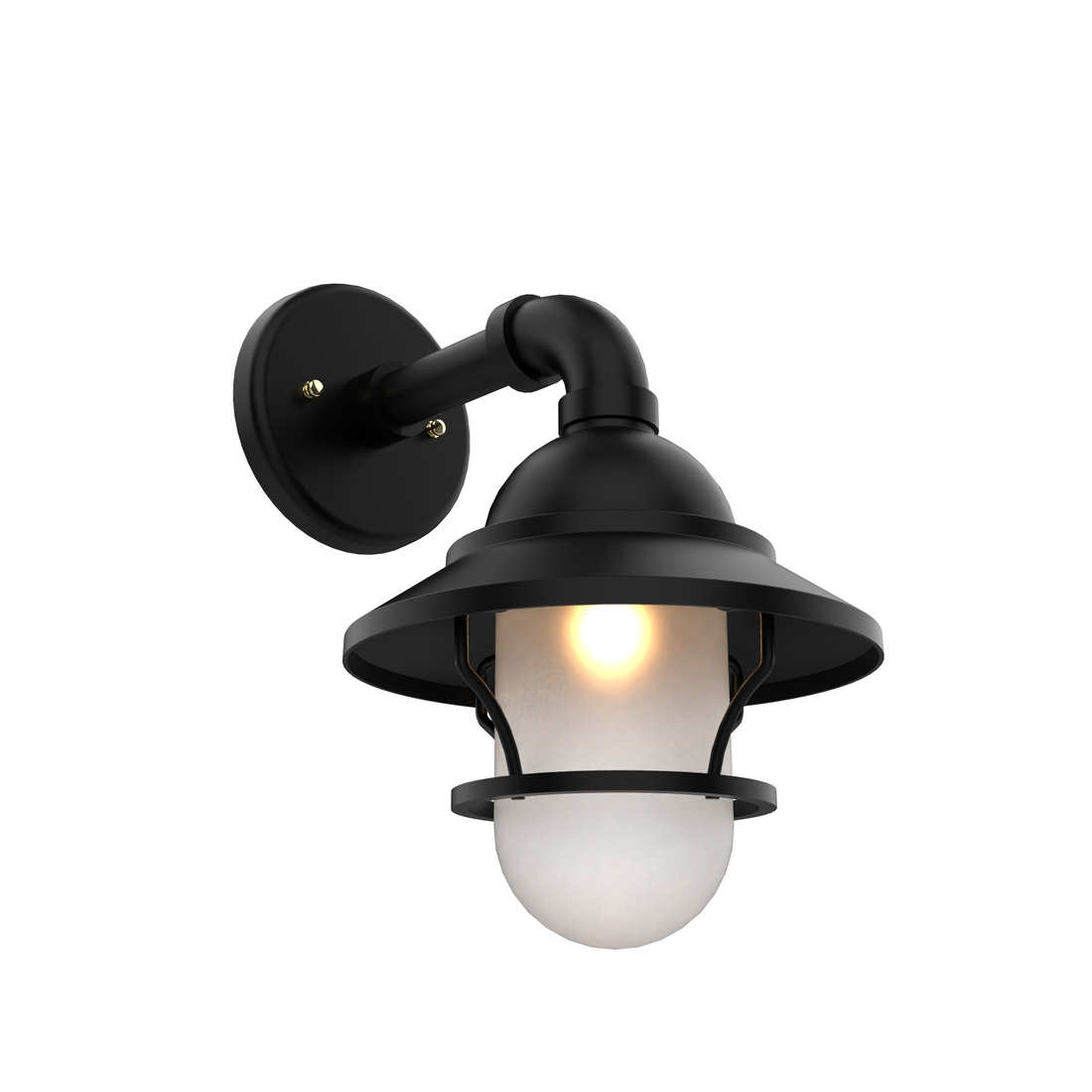 SNOC, SAN FRANCISCO - DOWNLIGHT WALL WITH GLOBE AND SMALL GRID 12221, OUTDOOR WALL LIGHTS