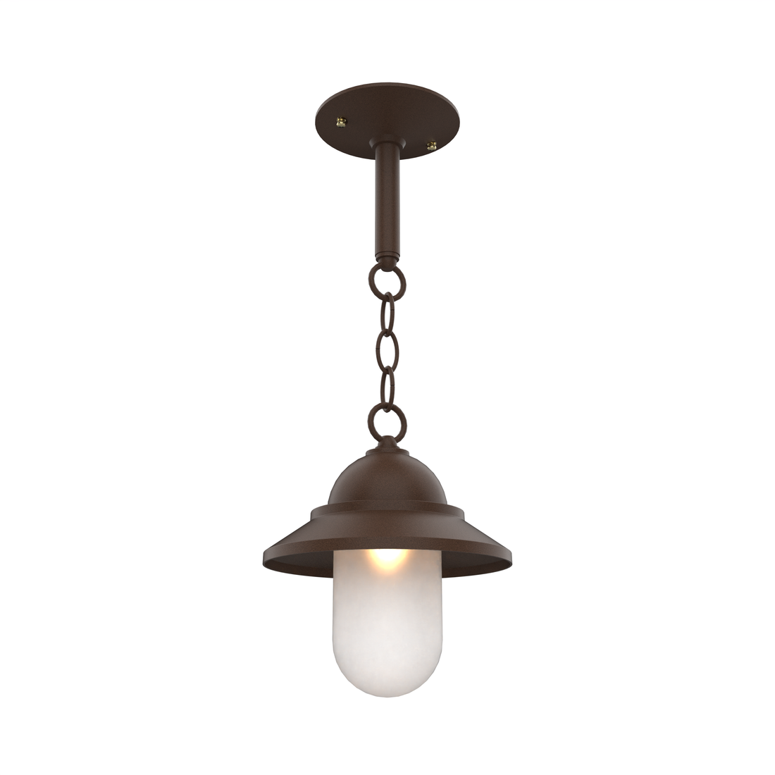 SNOC, SAN FRANCISCO - CHAIN CEILING MOUNT WITH SMALL GLOBE 12350, OUTDOOR CEILING LIGHT