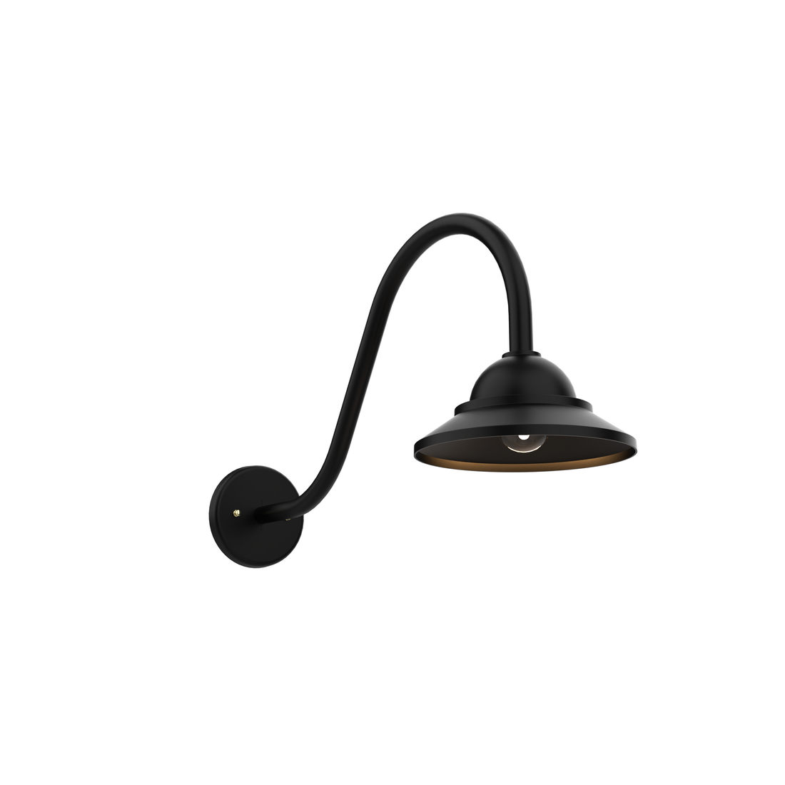 SNOC, SAN FRANCISCO - OPEN BACK GOOSENECK DOWNWARD MOUNT WALL MURAL SMALL 12492, OUTDOOR WALL LIGHTS
