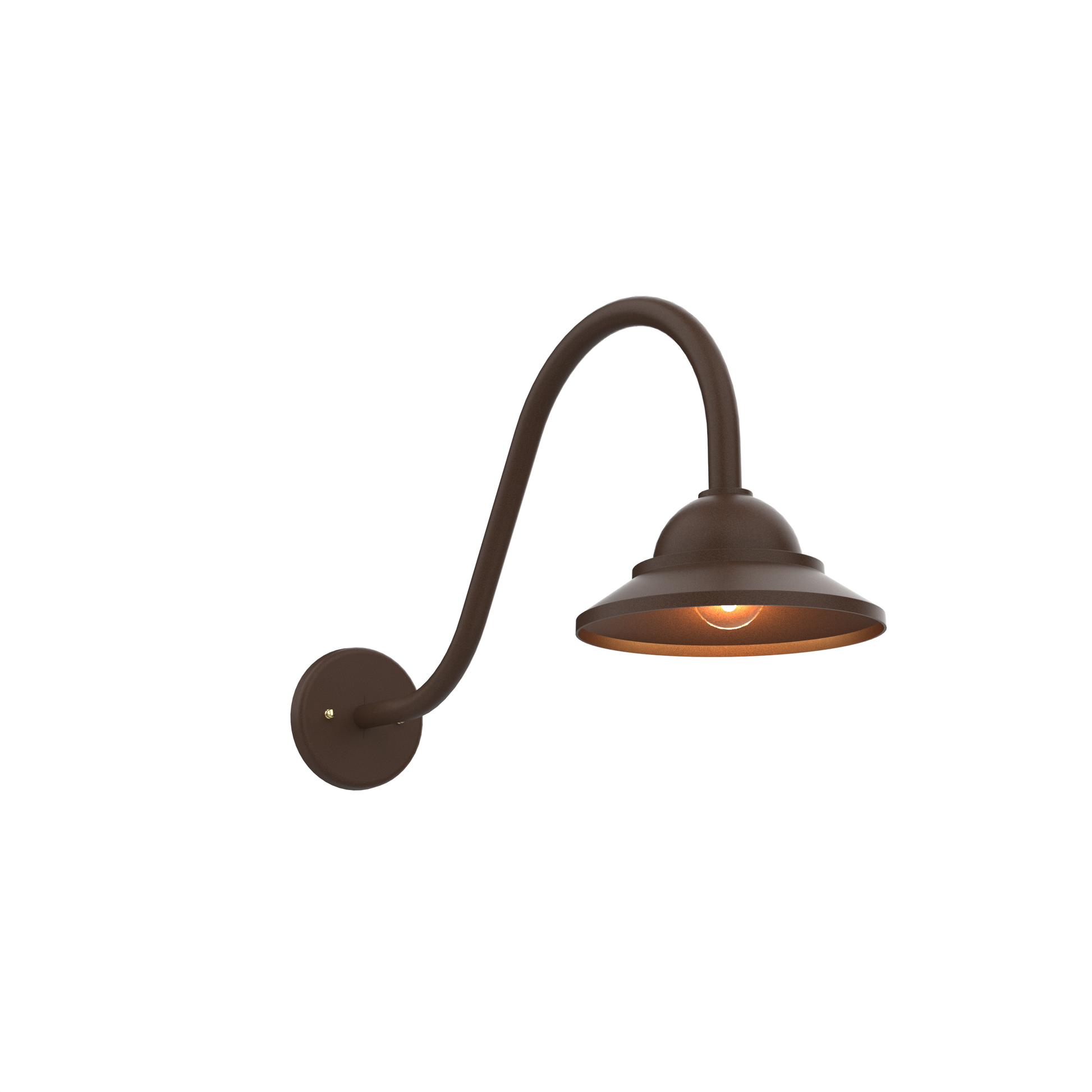 SNOC, SAN FRANCISCO - OPEN BACK GOOSENECK DOWNWARD MOUNT WALL MURAL SMALL 12492, OUTDOOR WALL LIGHTS