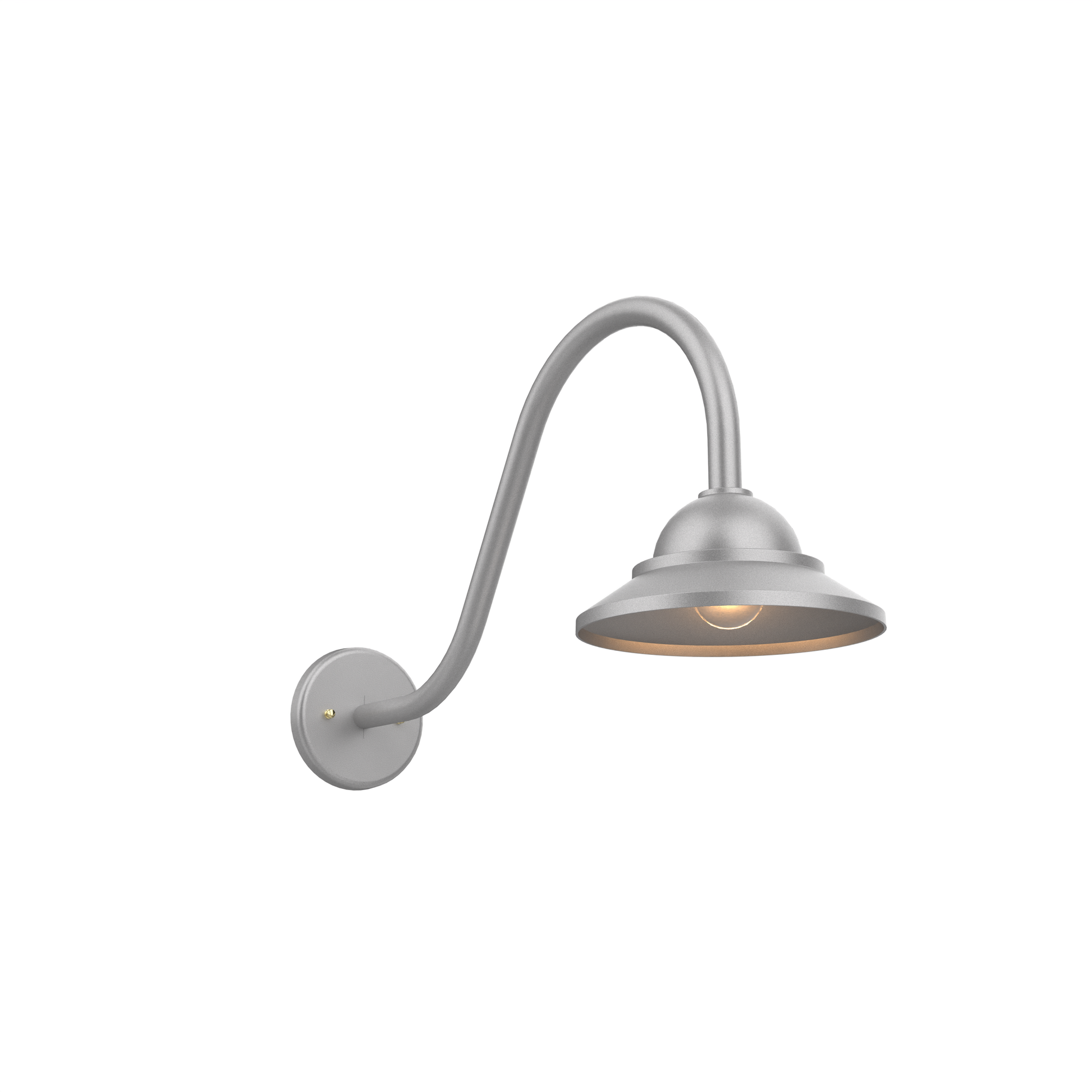 SNOC, SAN FRANCISCO - OPEN BACK GOOSENECK DOWNWARD MOUNT WALL MURAL SMALL 12492, OUTDOOR WALL LIGHTS