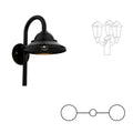 SNOC SAN FRANCISCO - MOUNT WITH TWO HEADS DOWN ON CANE OPEN BOTTOM SMALL FORMAT 12499 2A - Post