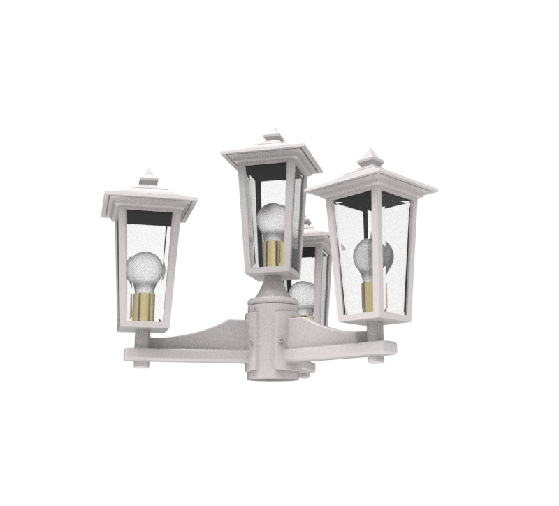SNOC ORLEANS - THREE-HEAD MOUNTING AND CENTER HEAD UP FOR SMALL POST 12868 3A1 - Post