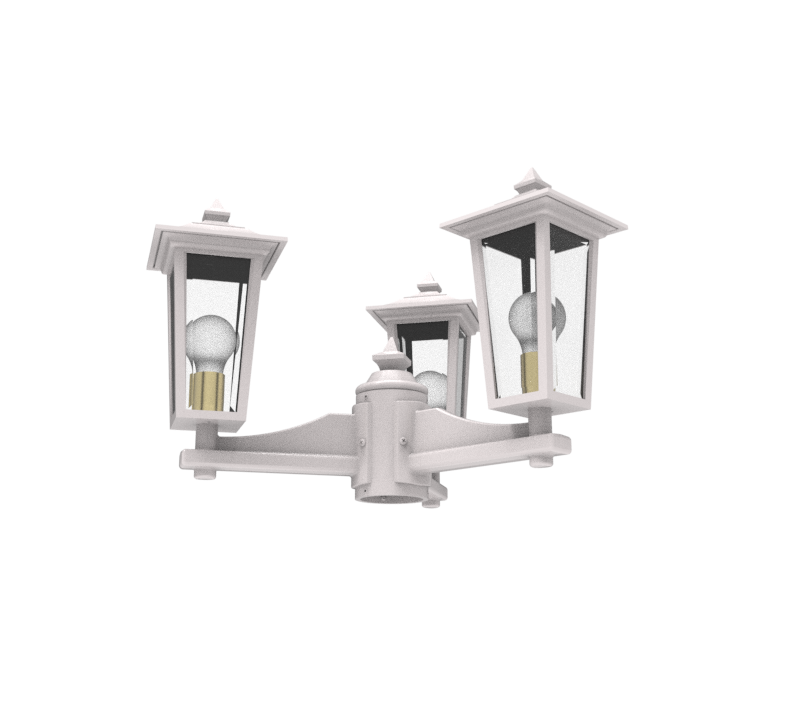 SNOC ORLEANS - THREE HEAD UP MOUNT FOR SMALL POST 12868 3A - Post