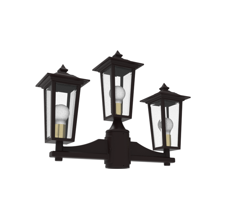 SNOC ORLEANS - MOUNTING WITH TWO HEADS AND CENTER HEAD UP FOR SMALL POST 12868 2A1 - Post