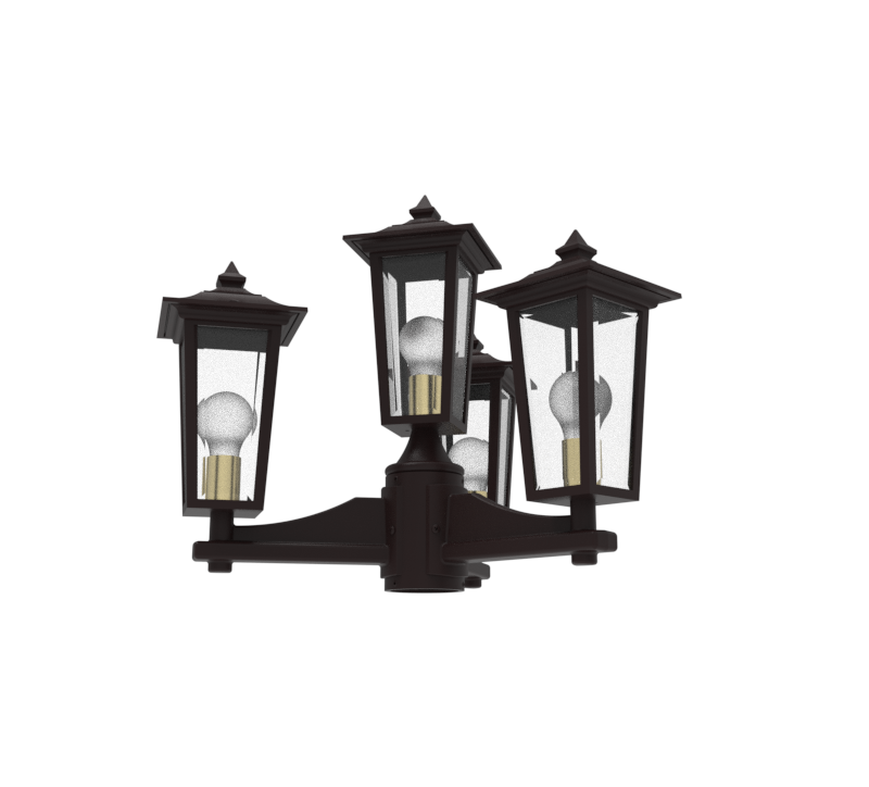 SNOC ORLEANS - THREE-HEAD MOUNTING AND CENTER HEAD UP FOR SMALL POST 12868 3A1 - Post