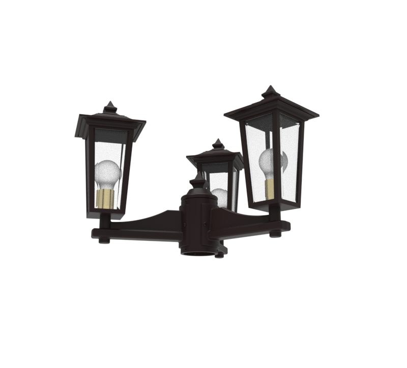 SNOC ORLEANS - THREE HEAD UP MOUNT FOR SMALL POST 12868 3A - Post