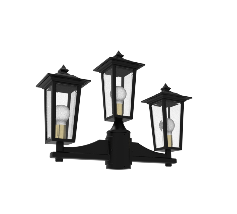 SNOC ORLEANS - MOUNTING WITH TWO HEADS AND CENTER HEAD UP FOR SMALL POST 12868 2A1 - Post