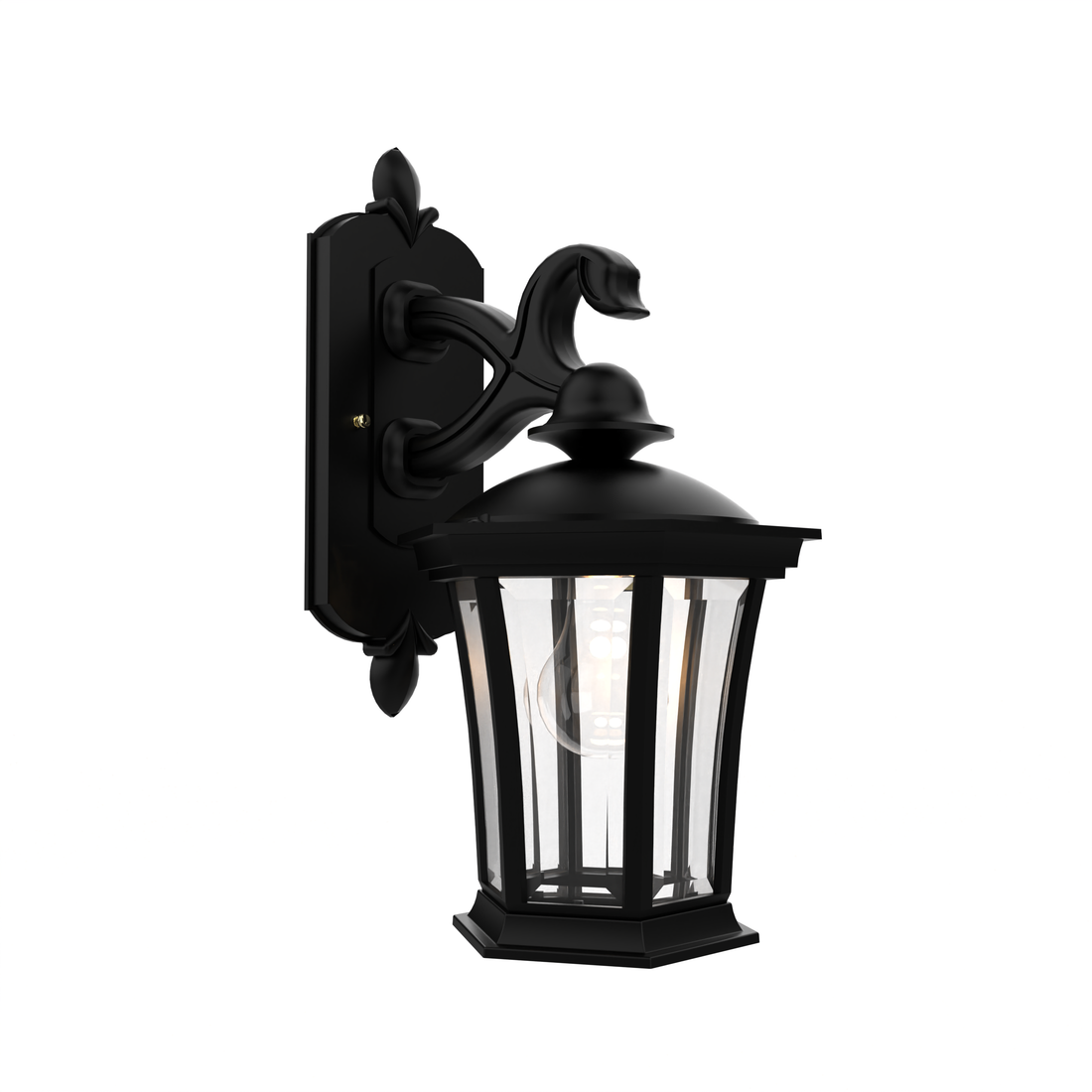 SNOC, WESTMINSTER - WALL MOUNT DECORATIVE ARM DOWN OPEN BOTTOM SMALL 13511, OUTDOOR WALL LIGHTS