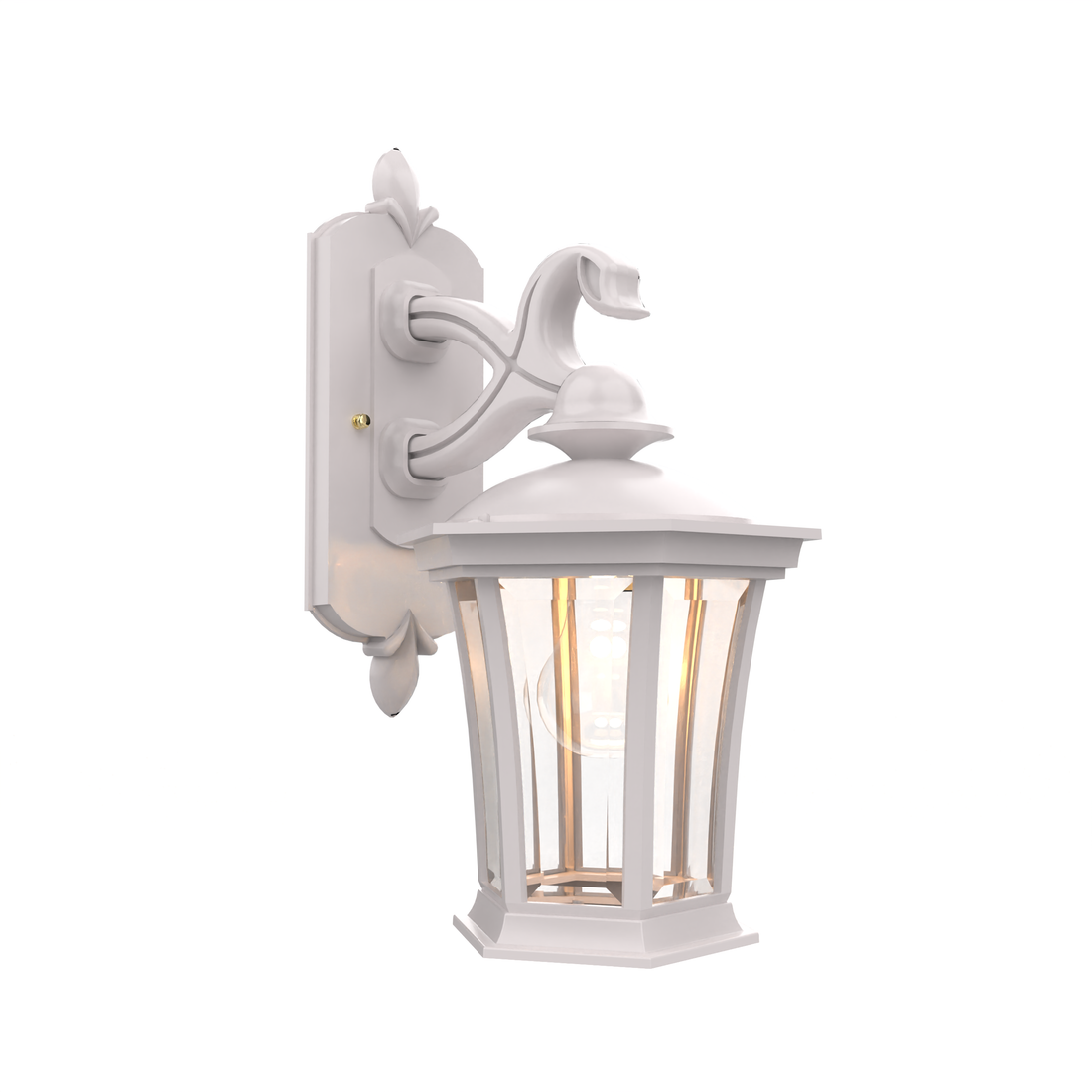 SNOC, WESTMINSTER - WALL MOUNT DECORATIVE ARM DOWN OPEN BOTTOM SMALL 13511, OUTDOOR WALL LIGHTS