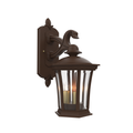 SNOC, WESTMINSTER - WALL MOUNT DECORATIVE ARM DOWN OPEN BOTTOM SMALL 13511, OUTDOOR WALL LIGHTS