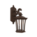 SNOC, WESTMINSTER - WALL MOUNT DECORATIVE ARM DOWN OPEN BOTTOM SMALL 13511, OUTDOOR WALL LIGHTS