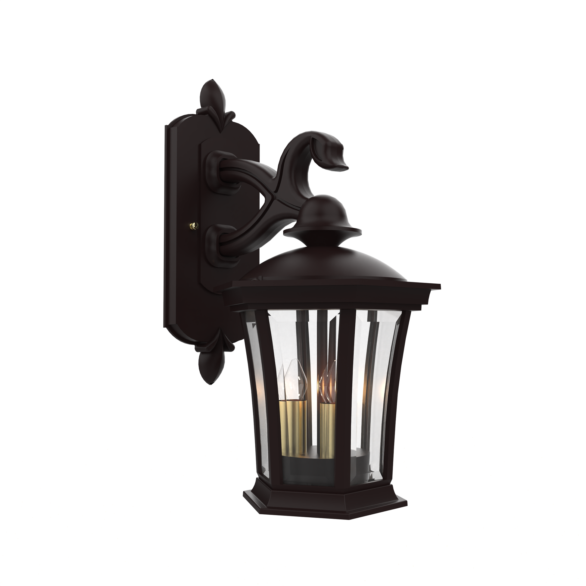 SNOC, WESTMINSTER - WALL MOUNT DECORATIVE ARM DOWN OPEN BOTTOM SMALL 13511, OUTDOOR WALL LIGHTS