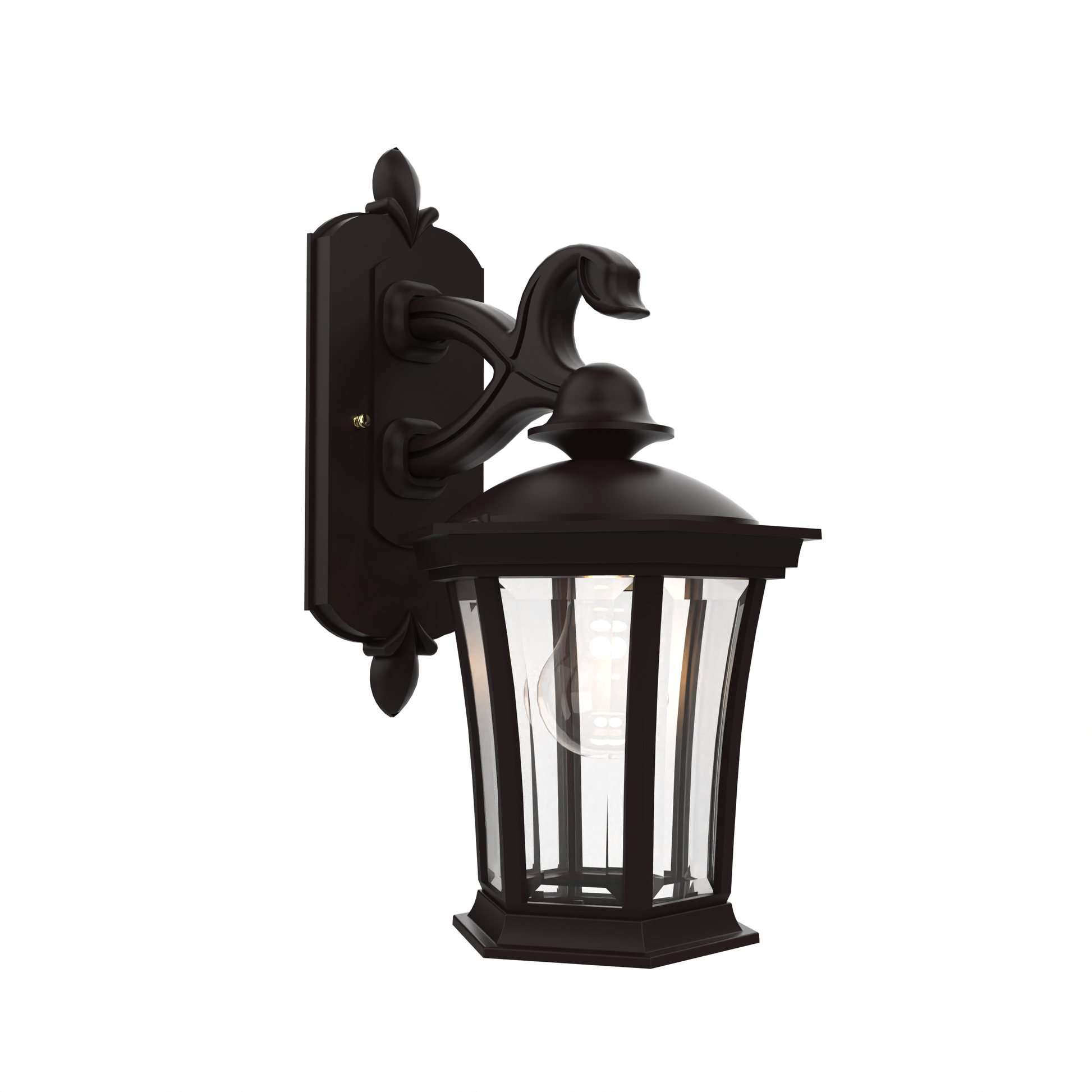 SNOC, WESTMINSTER - WALL MOUNT DECORATIVE ARM DOWN OPEN BOTTOM SMALL 13511, OUTDOOR WALL LIGHTS