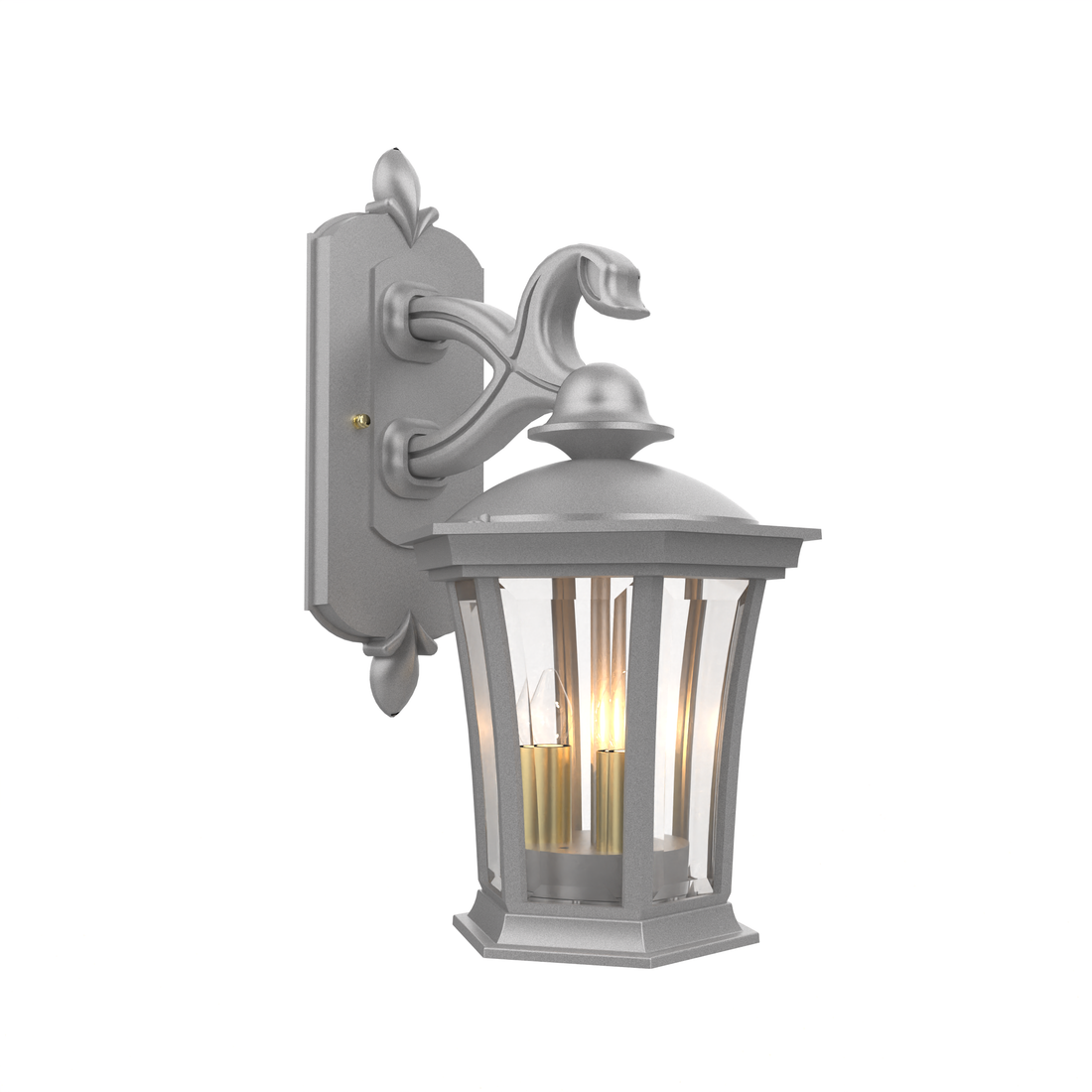 SNOC, WESTMINSTER - WALL MOUNT DECORATIVE ARM DOWN OPEN BOTTOM SMALL 13511, OUTDOOR WALL LIGHTS