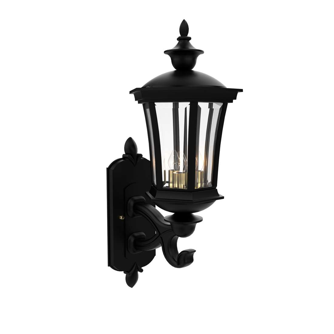 SNOC, WESTMINSTER - WALL MOUNT DECORATIVE ARM UP SMALL 13514, OUTDOOR WALL LIGHTS