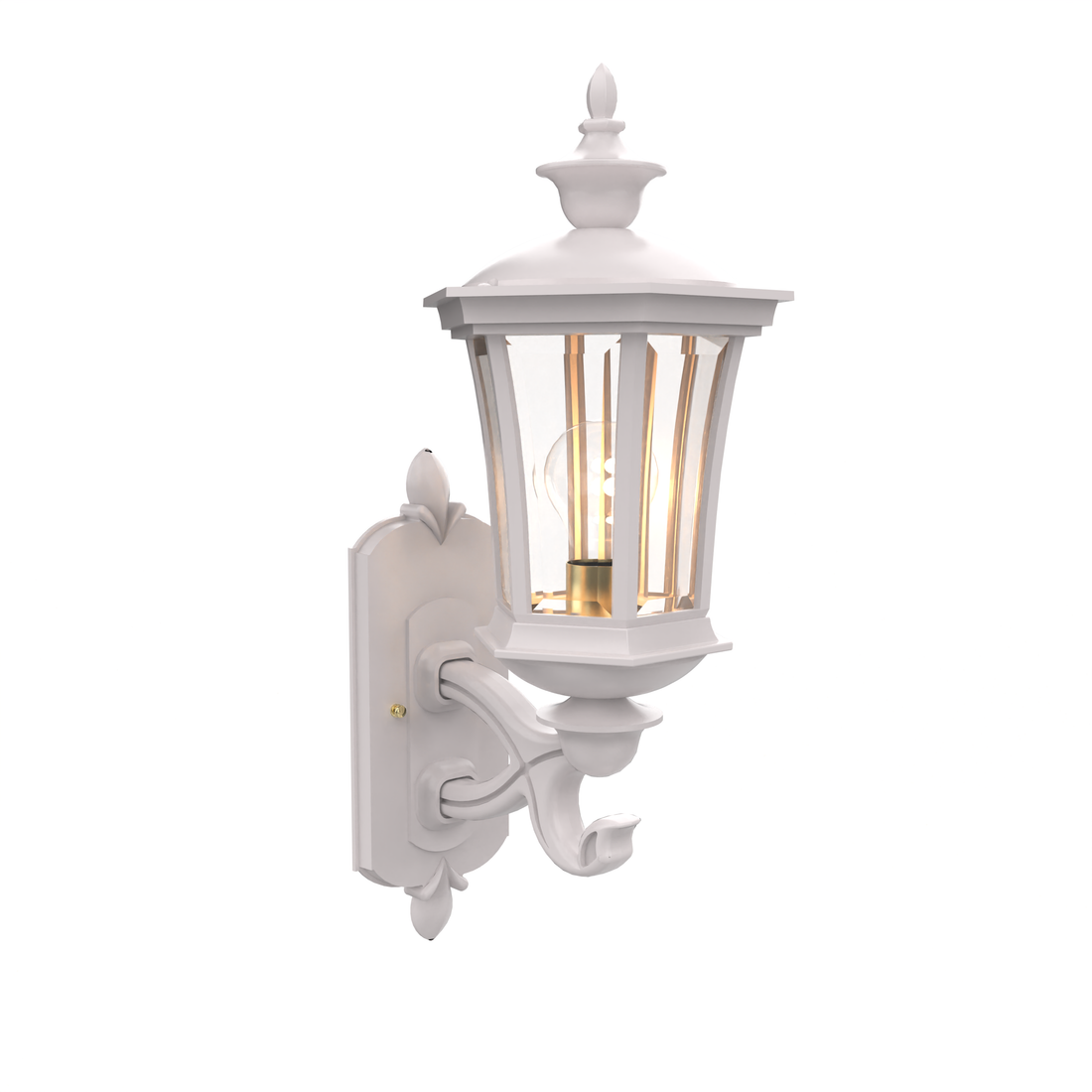 SNOC, WESTMINSTER - WALL MOUNT DECORATIVE ARM UP SMALL 13514, OUTDOOR WALL LIGHTS
