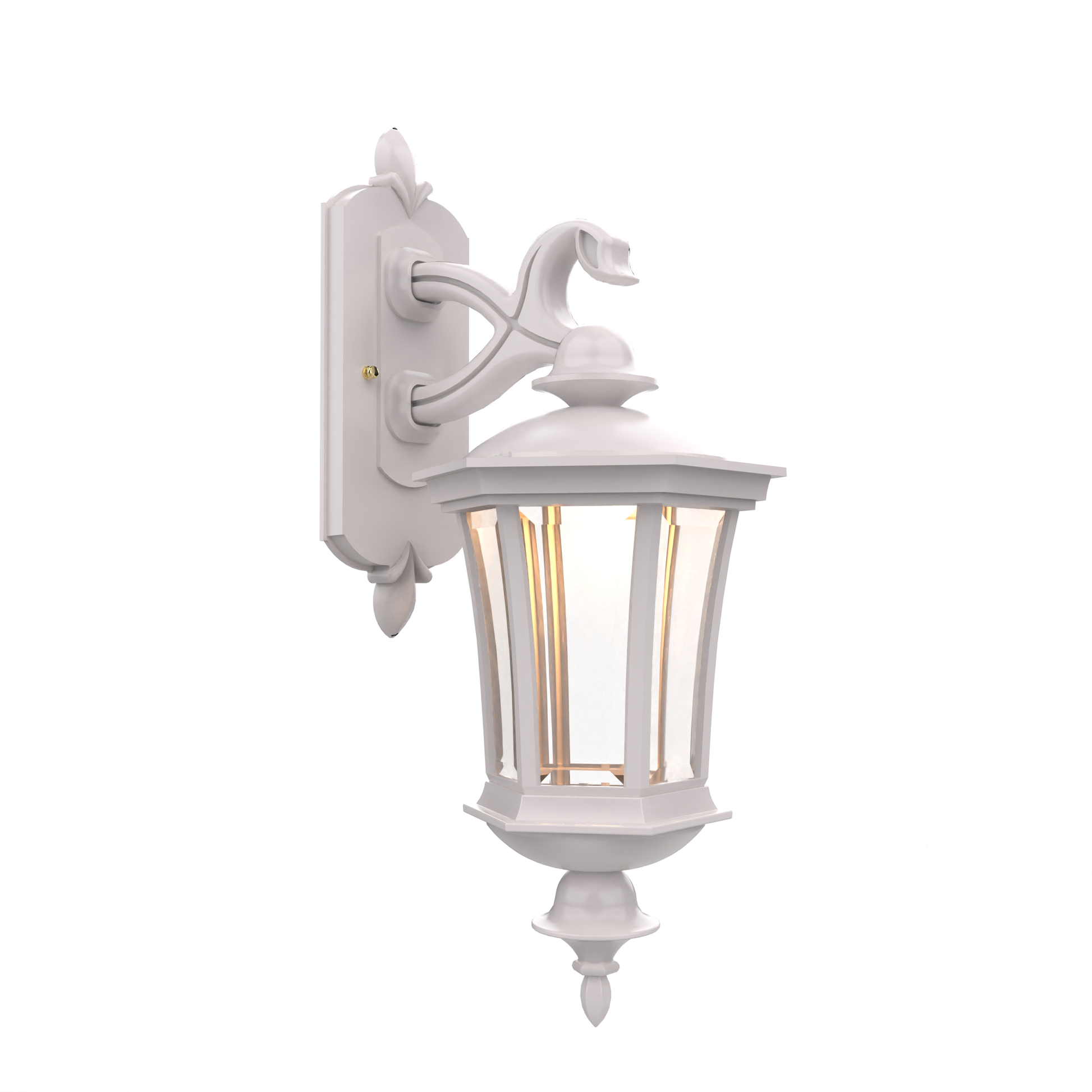 SNOC, WESTMINSTER - WALL MOUNT DECORATIVE ARM DOWN CLOSED BOTTOM SMALL SIZE 13515, OUTDOOR WALL LIGHTS