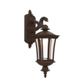 SNOC, WESTMINSTER - WALL MOUNT DECORATIVE ARM DOWN CLOSED BOTTOM SMALL SIZE 13515, OUTDOOR WALL LIGHTS