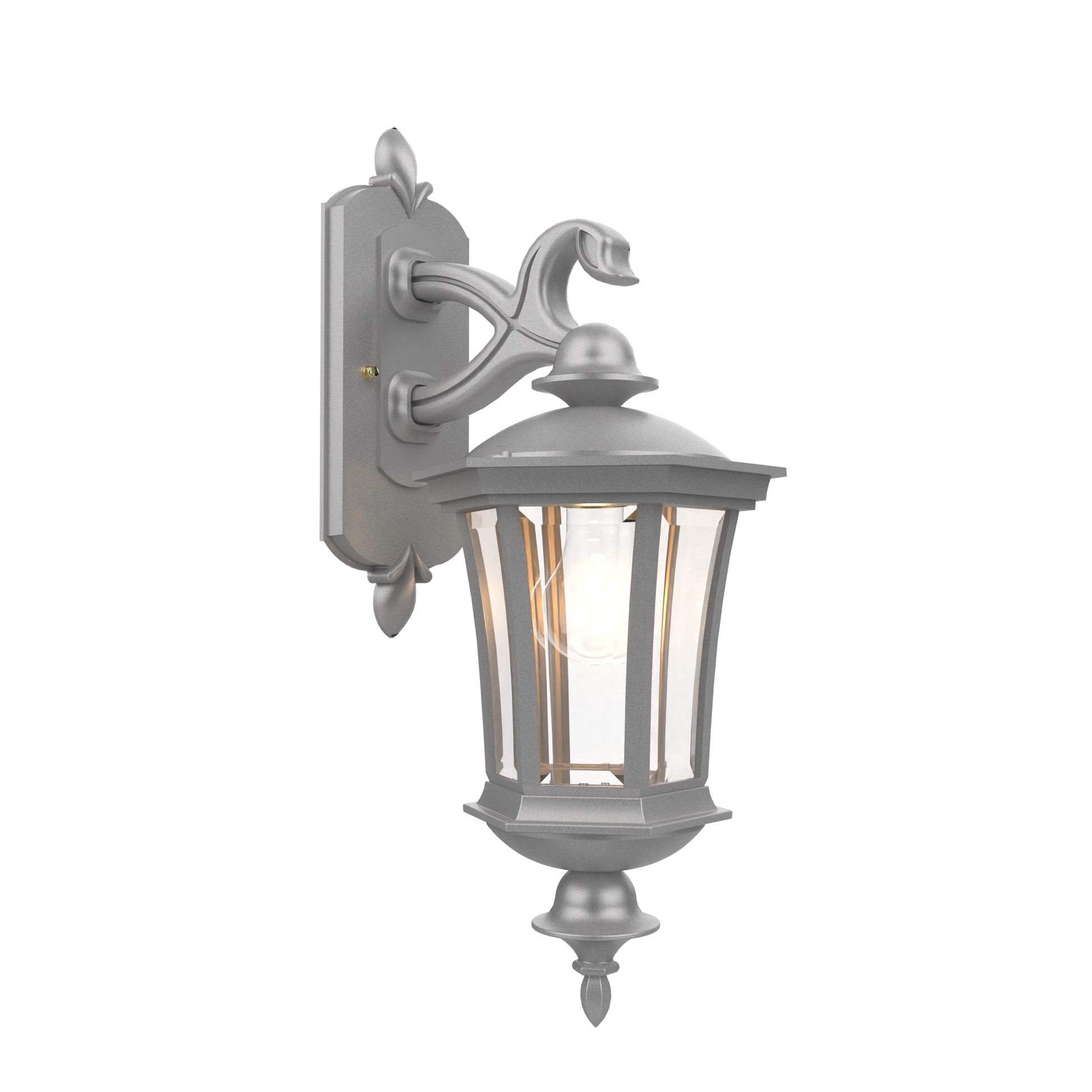 SNOC, WESTMINSTER - WALL MOUNT DECORATIVE ARM DOWN CLOSED BOTTOM SMALL SIZE 13515, OUTDOOR WALL LIGHTS