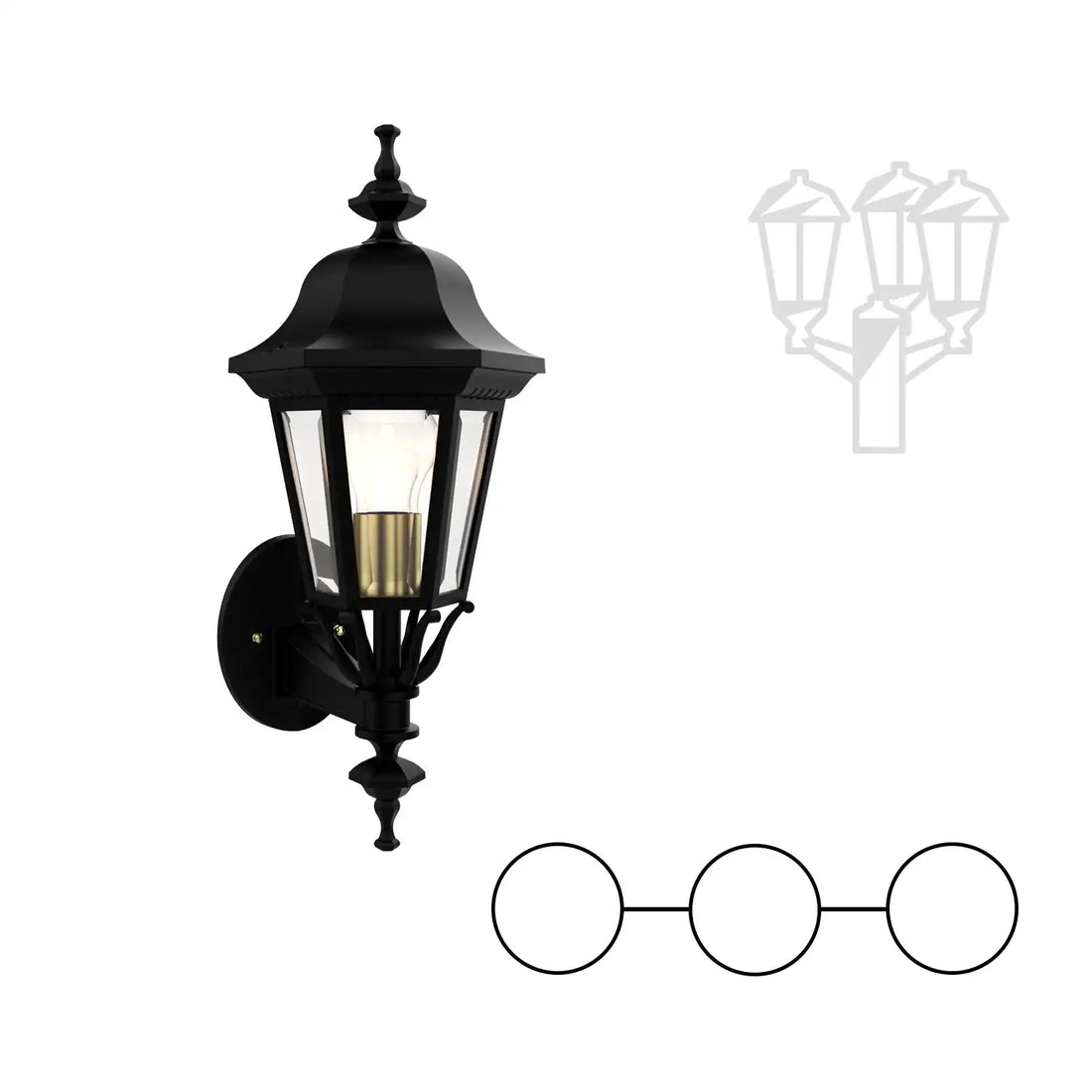 SNOC FLORENCE - MOUNTING WITH TWO HEADS AND CENTER HEAD UP FOR SMALL POST 13724 2A1 - Post